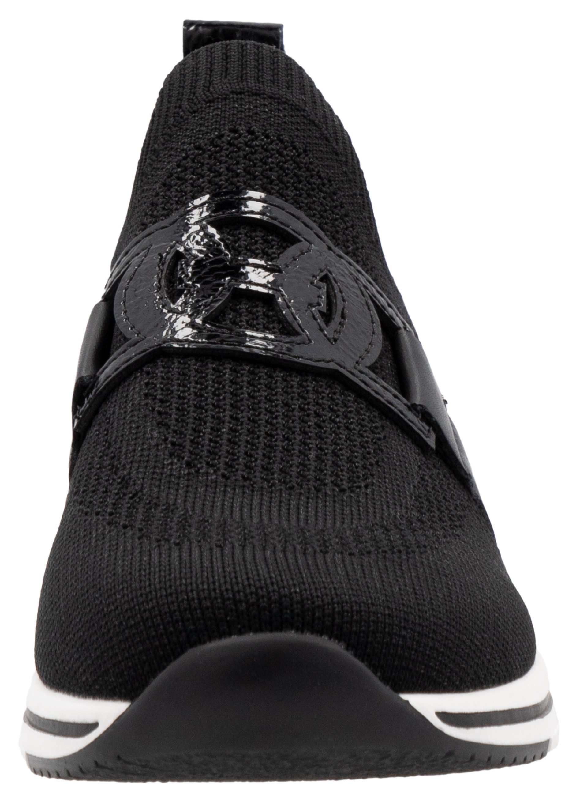 Remonte Slip-on sneakers , vrijetijdsschoen, lage schoen, slipper met elastische band aan de schacht
