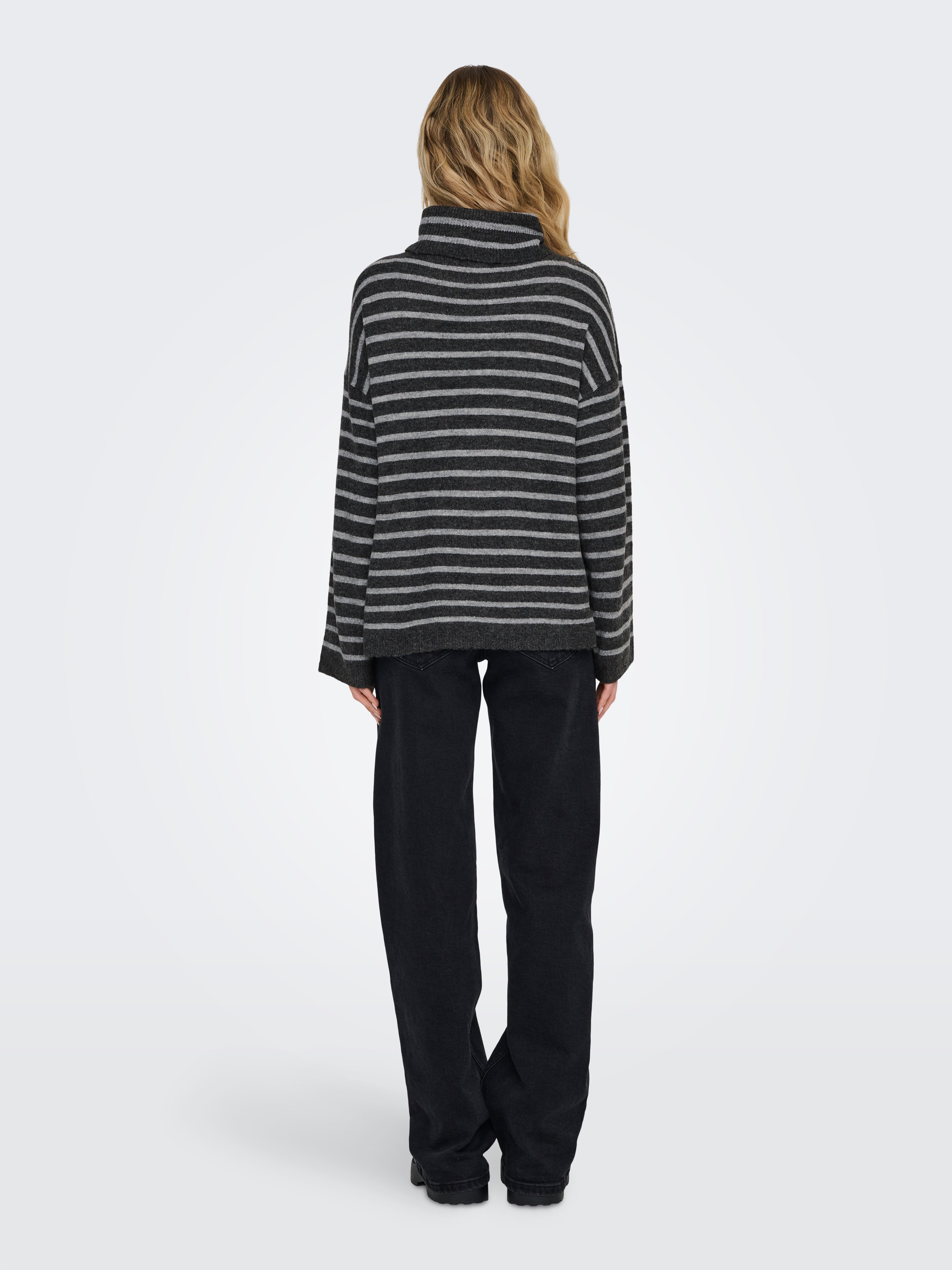 Only Coltrui ONLTALIO LS STRIPE ROLLNECK BF KNT
