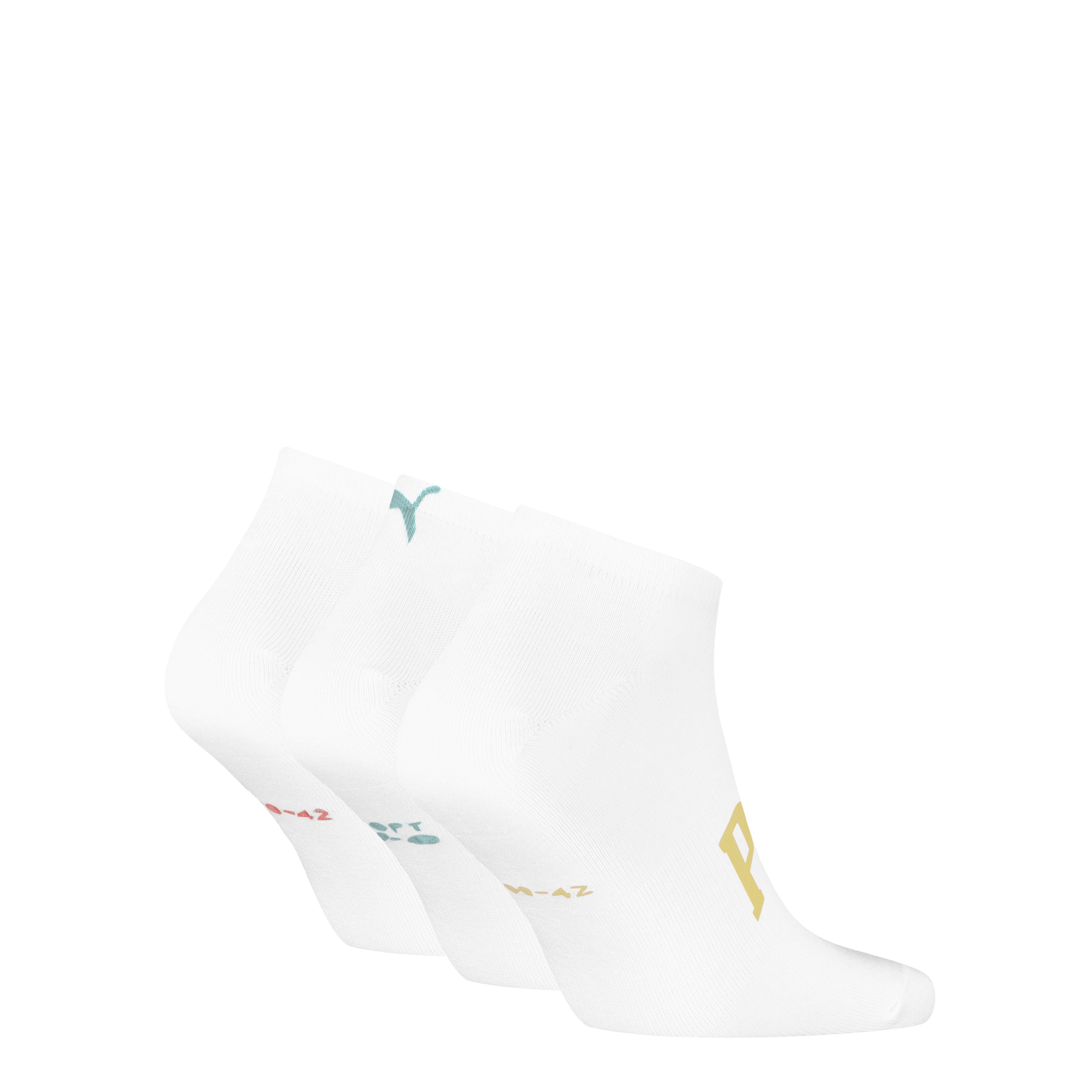 PUMA Sneakersokken met versterkte hiel en teengebied (3 paar, Set van 3)