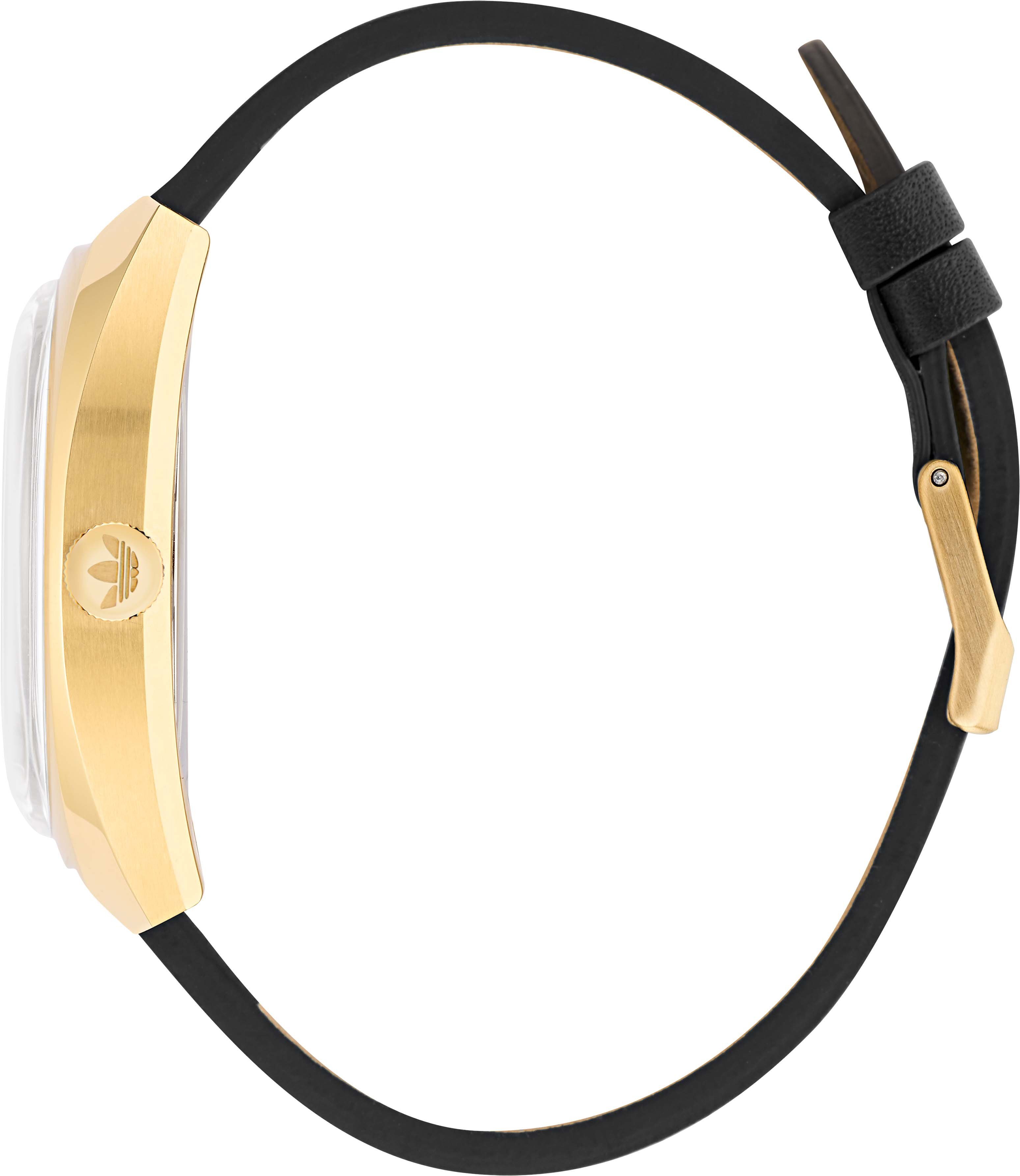 adidas Originals Kwartshorloge EDITION ONE Polshorloge, dames, herenhorloge, unisex, analoog, leren band