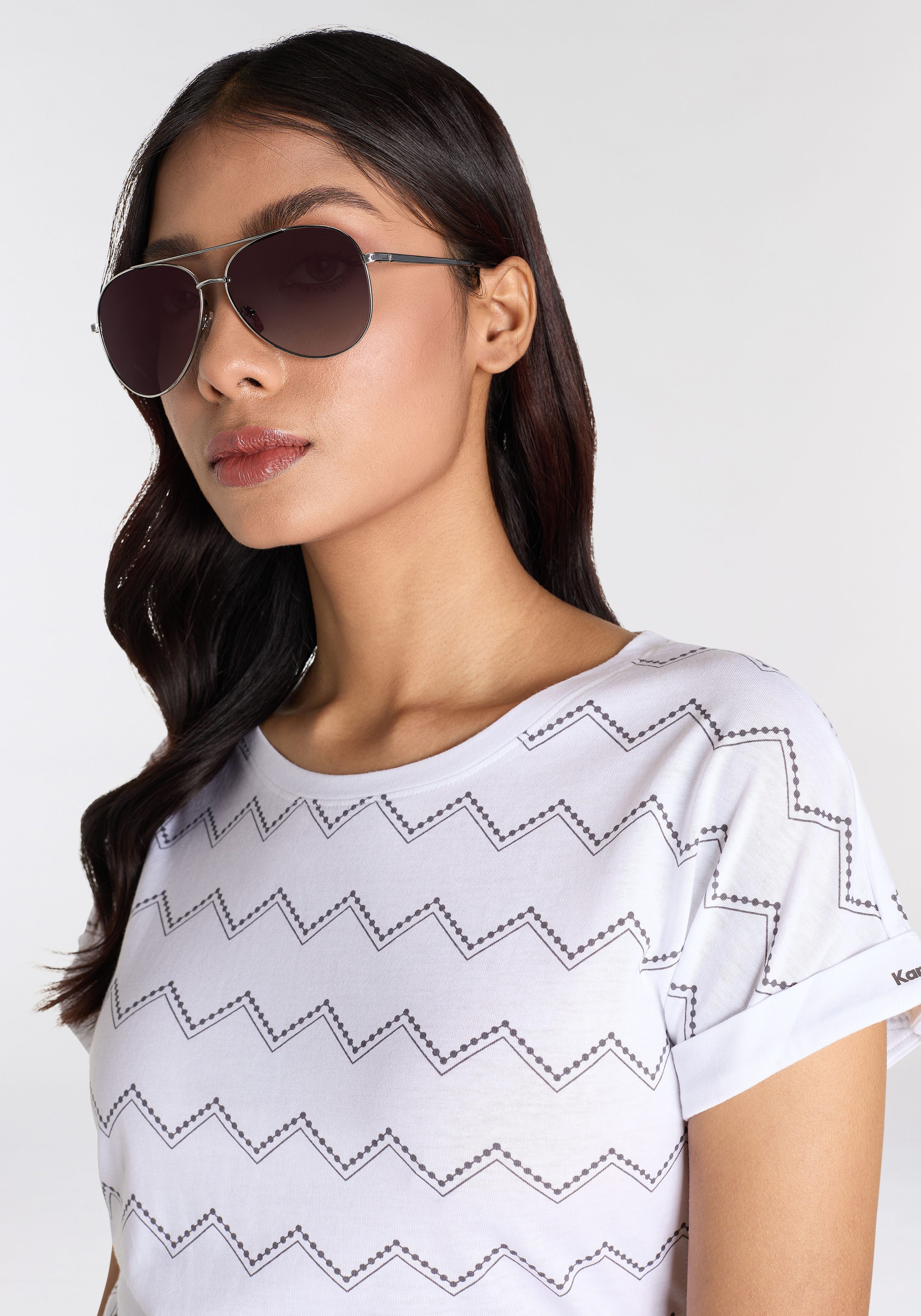 KangaROOS Shirt met korte mouwen met zigzagpatroon