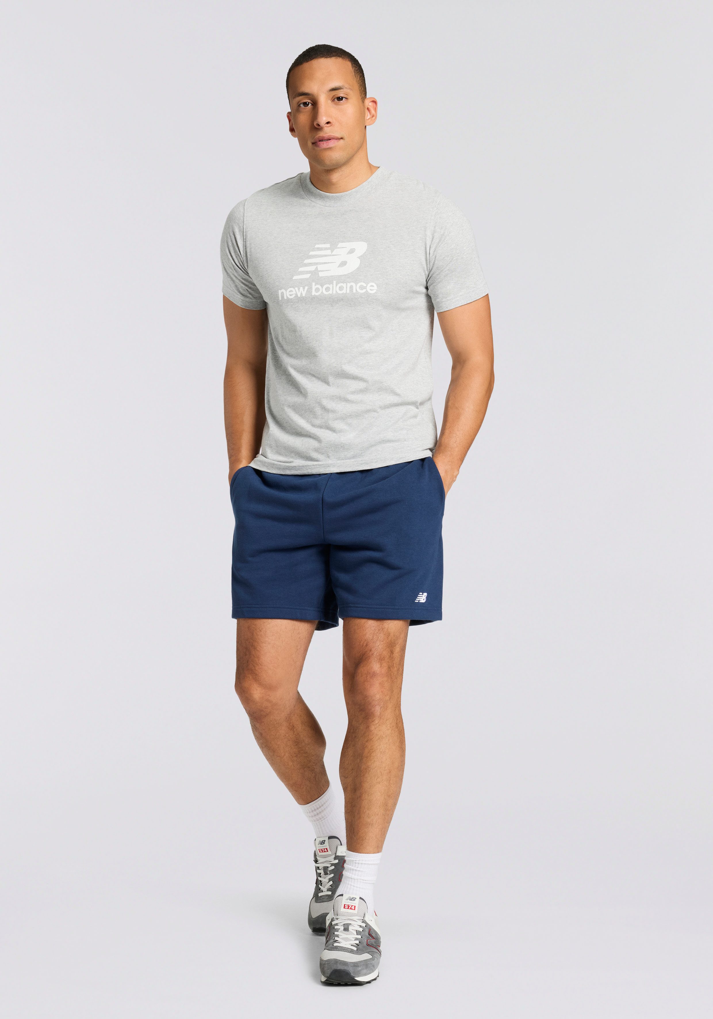 New Balance T-shirt Sport Essentials logo T-shirt NB NAVY