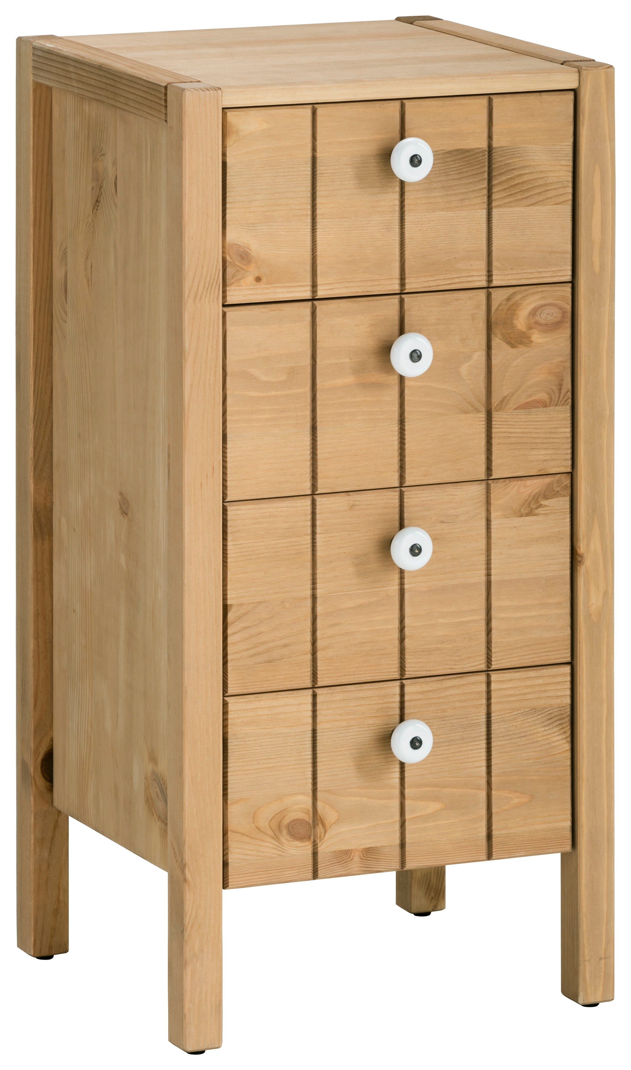 Home affaire Halfhoge kast TINA Badkamermeubel, kast, kast, breedte 31,5 cm, massief hout