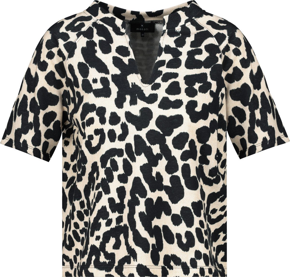 Monari Sweatshirt met allover leeuw