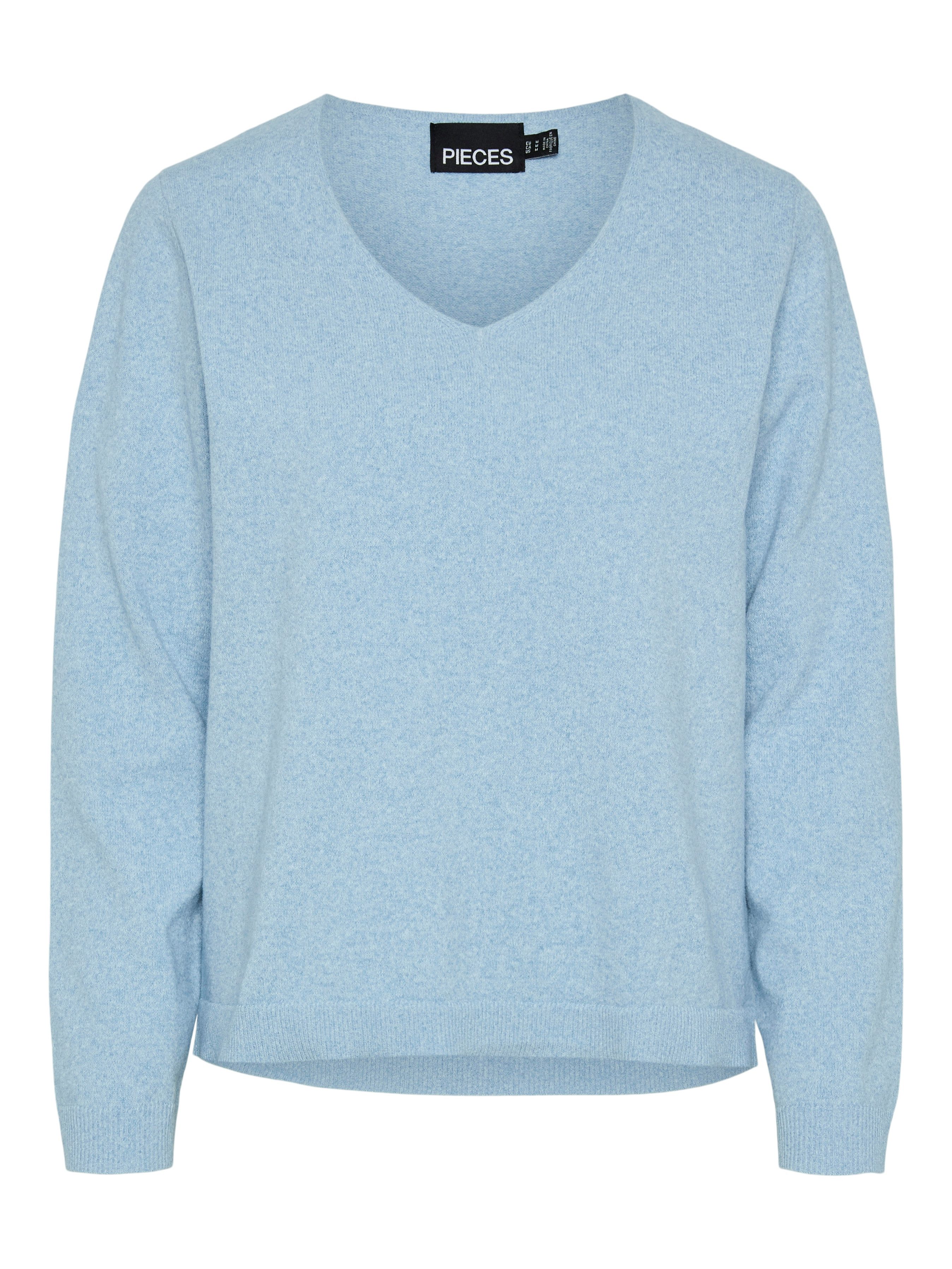pieces Trui met V-hals PCBREE LS V-NECK KNIT NOOS BC