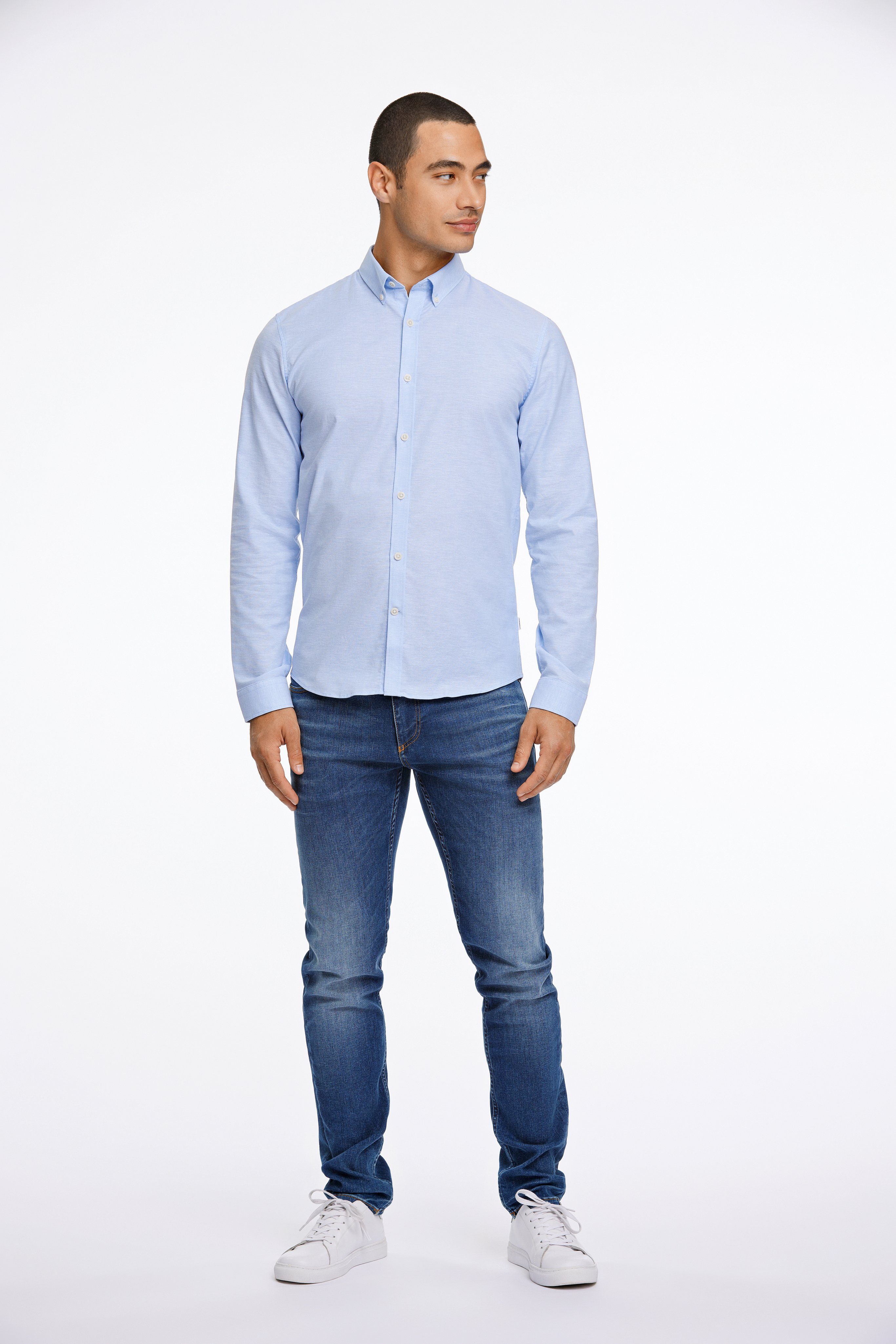 LINDBERGH Businessoverhemd met button-downkraag