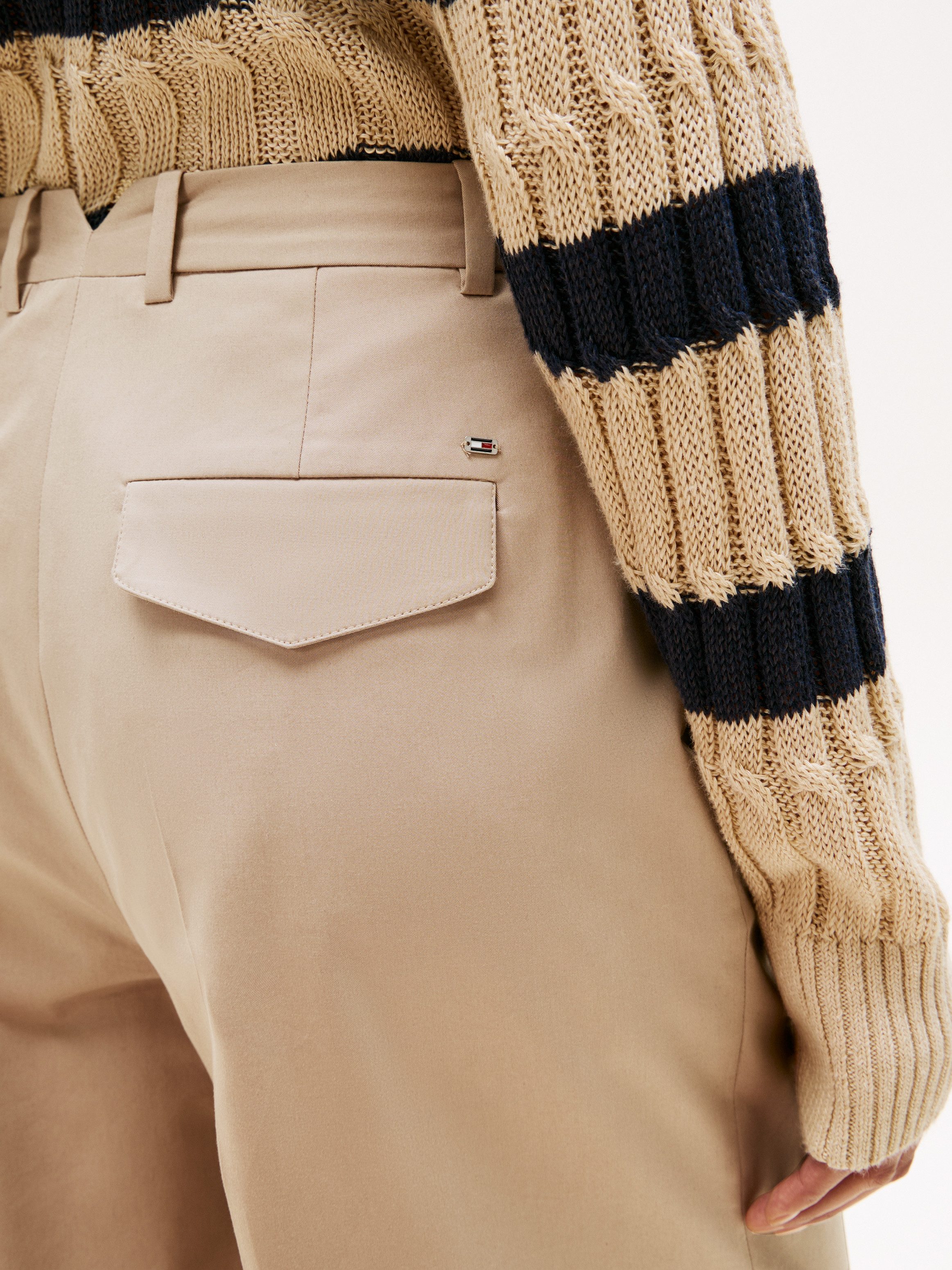 Tommy Hilfiger Chino COTTON WIDE LEG ANKLE CHINO PANT
