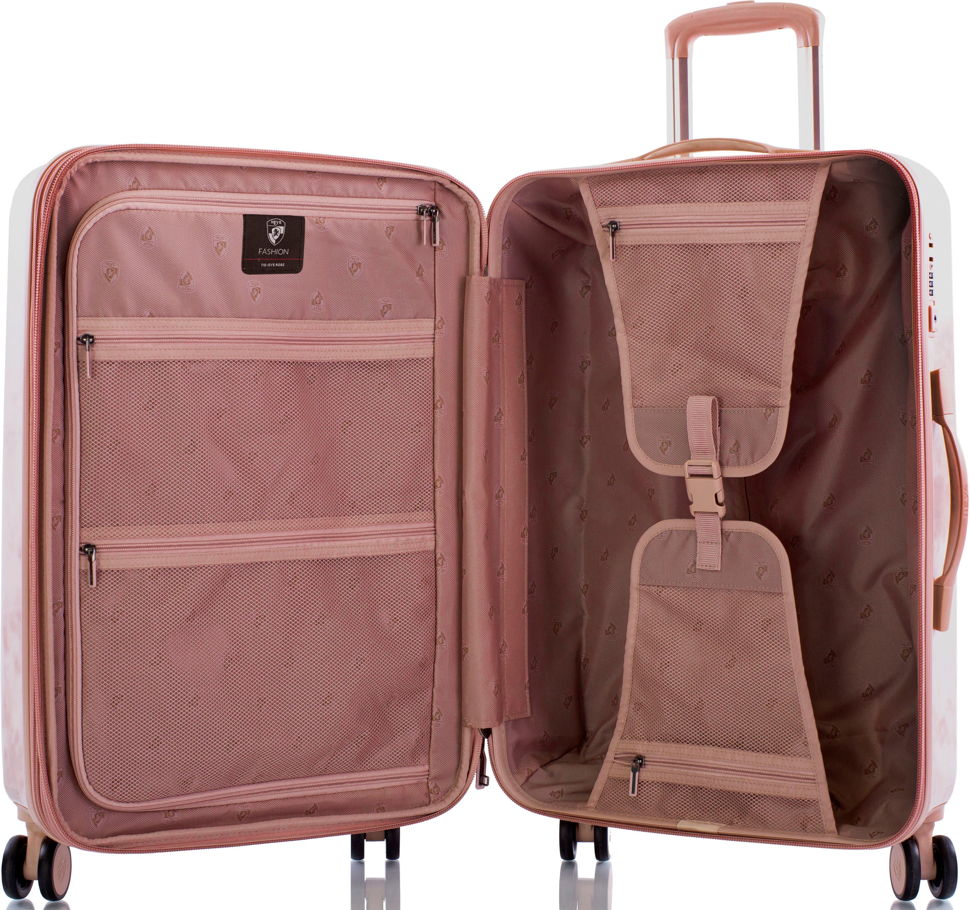 Heys Hardshell-trolley Tie-Dye pink, 66 cm Heys x Joachim Llambi reisbagage TSA-slot volumevergroting