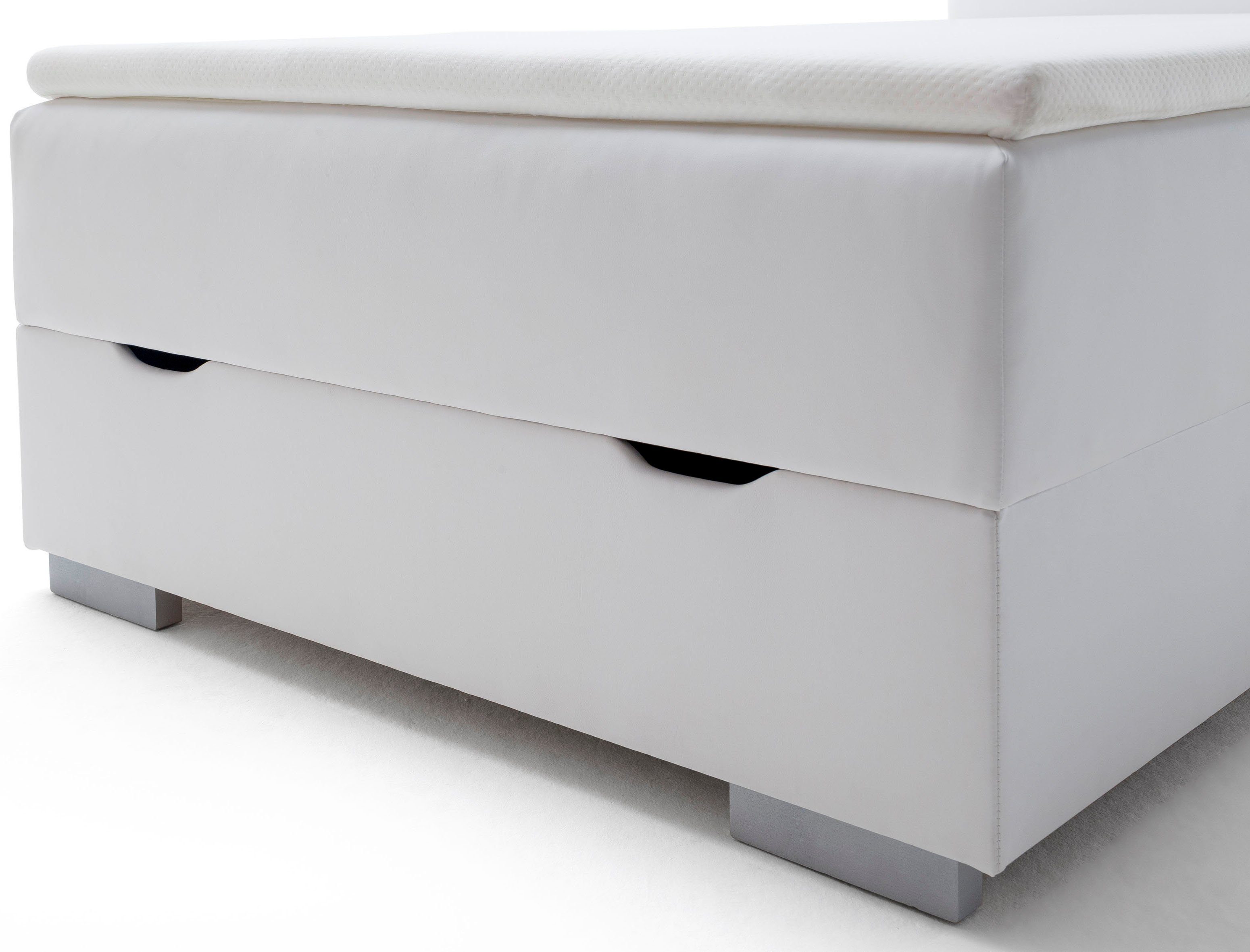 meise.möbel Boxspring Las Vegas 2 inclusief ledverlichting in het hoofdbord, met bedkist en topmatras