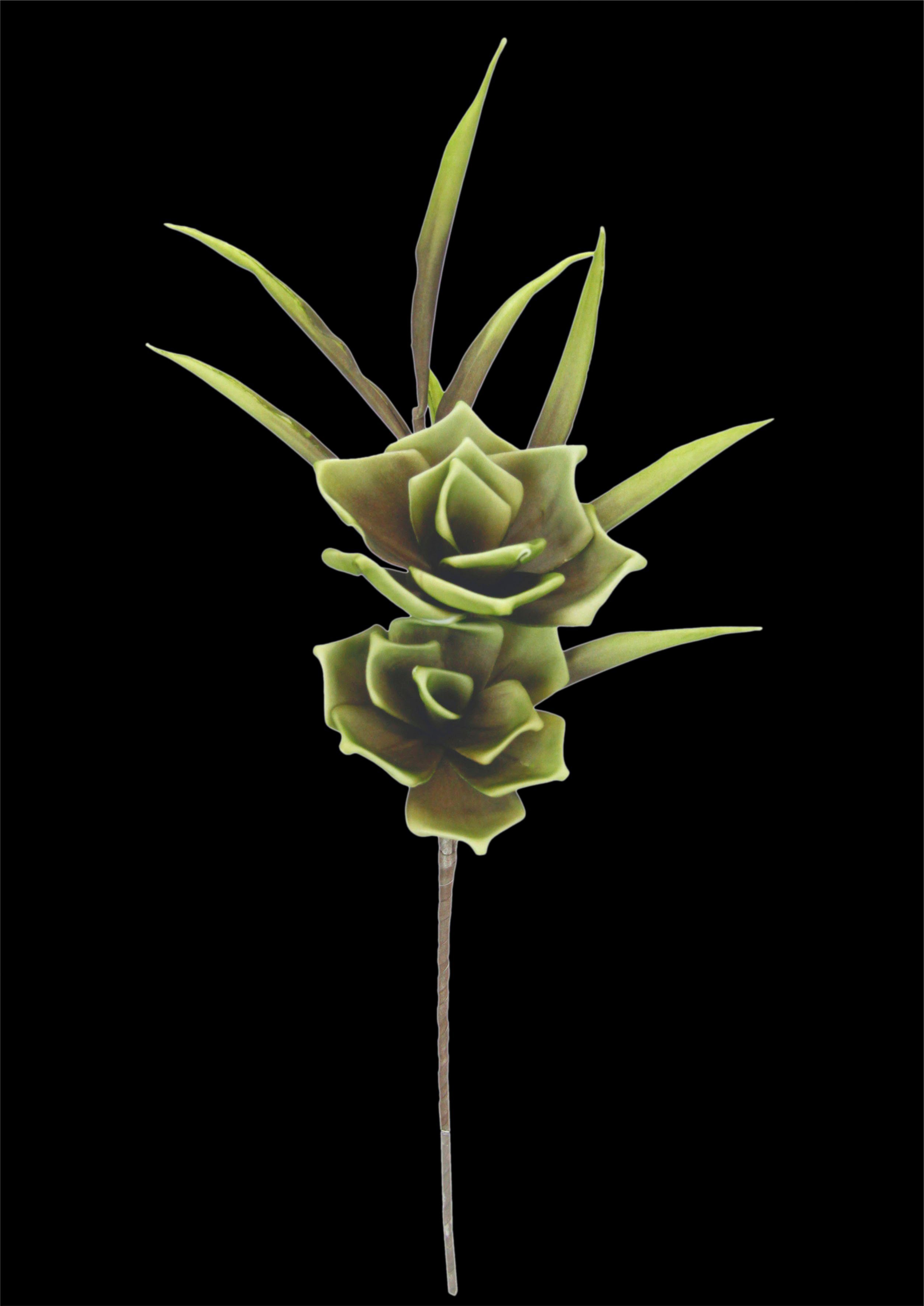 I.GE.A. Kunstbloem Softschuim-rose (2 stuks)