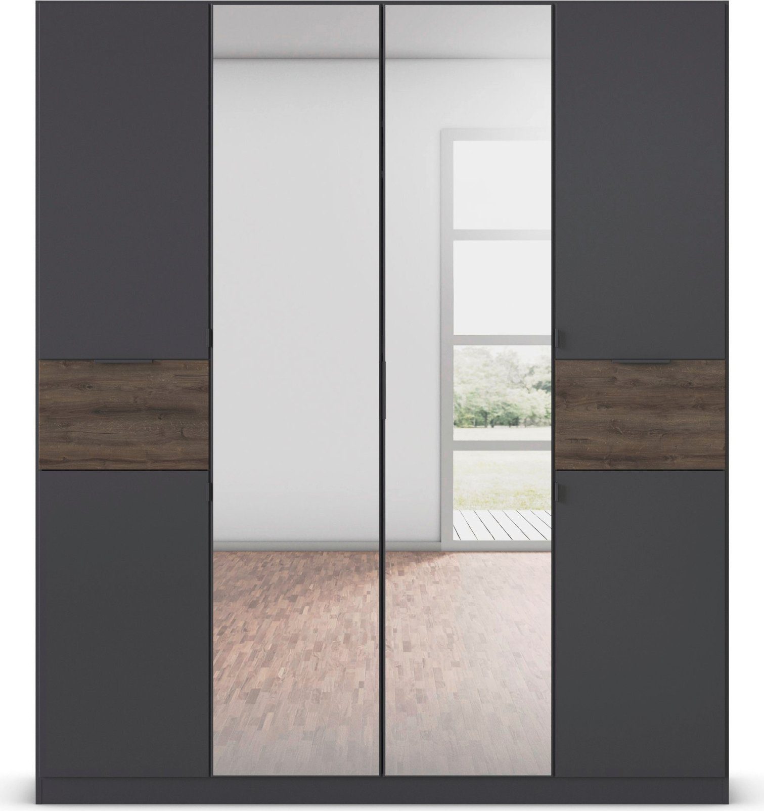 rauch Draaideurkast Kledingkast kast garderobe waskast TICAO met 2 ruime lades, veel opbergruimte made in germany
