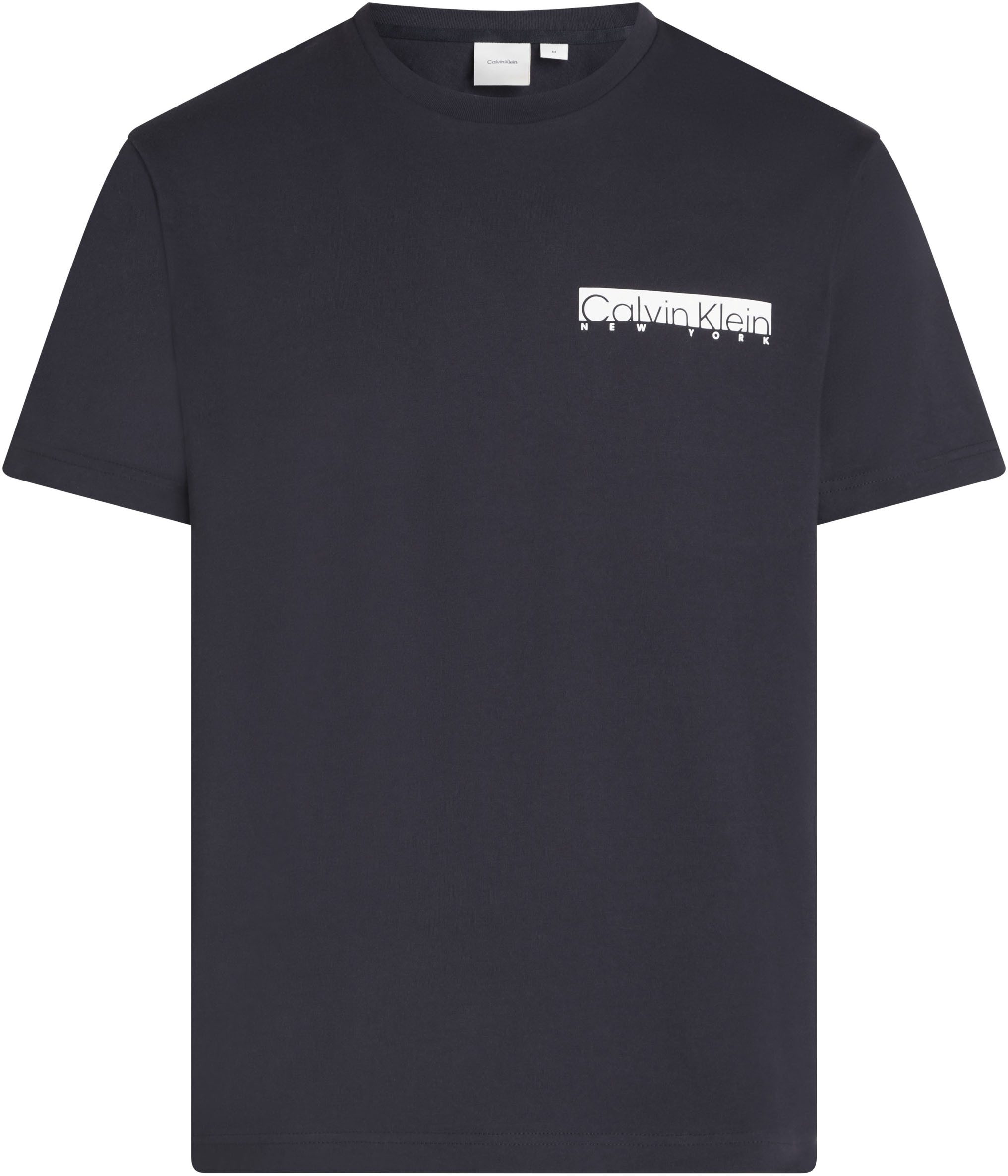 Calvin Klein Shirt met ronde hals NY CHEST BOX LOGO T-SHIRT