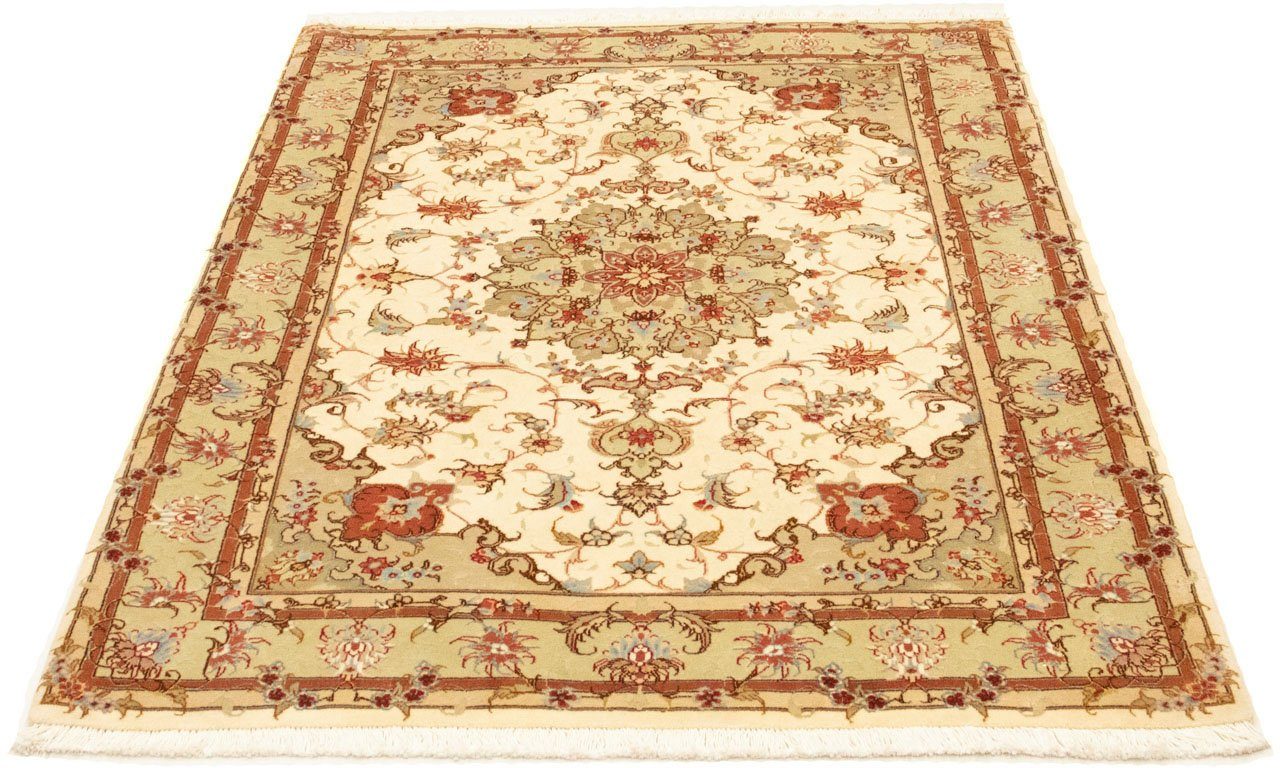 morgenland Vloerkleed Täbriz 50 Raj vloerkleed met de hand geknoopt beige handgeknoopt
