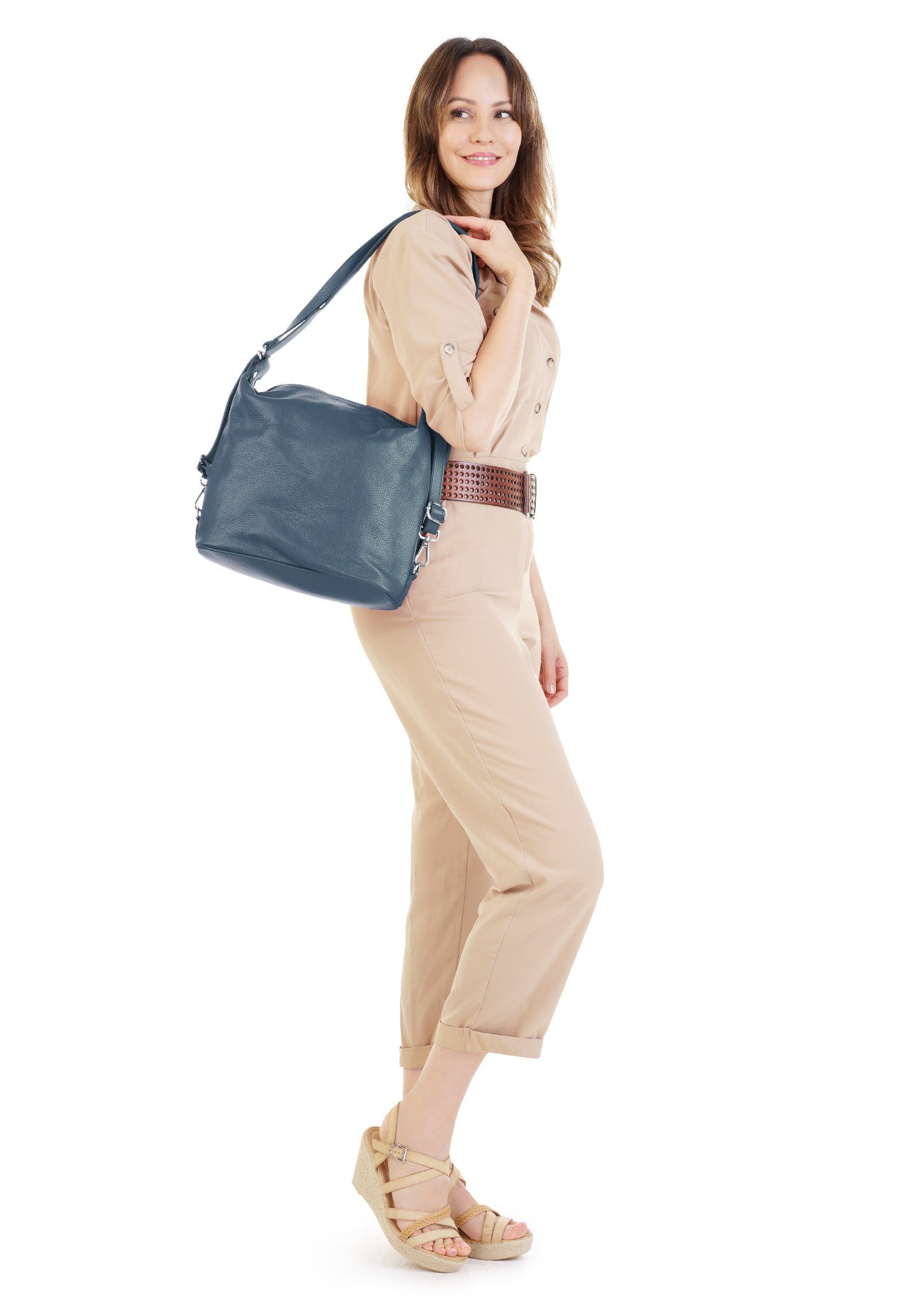 Samantha Look Shopper echt leer, made in italy