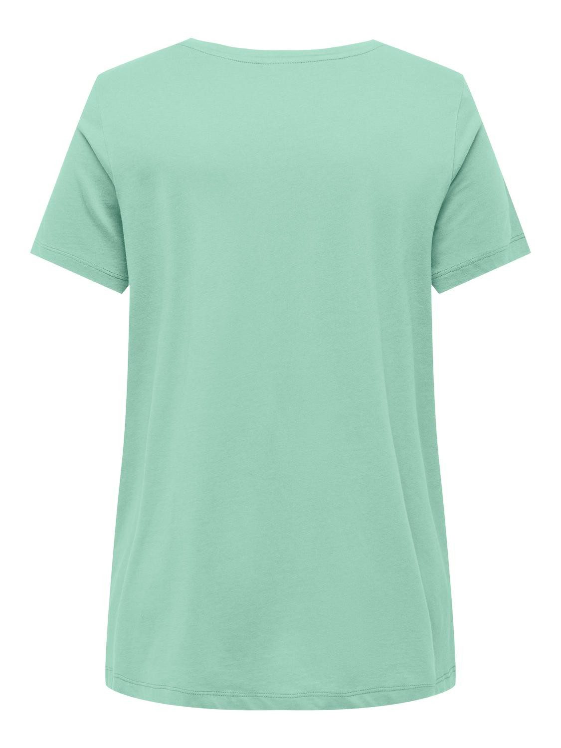 ONLY CARMAKOMA Shirt met V-hals CARBONNIE LIFE S/S V A-SHAPE TEE NOOS