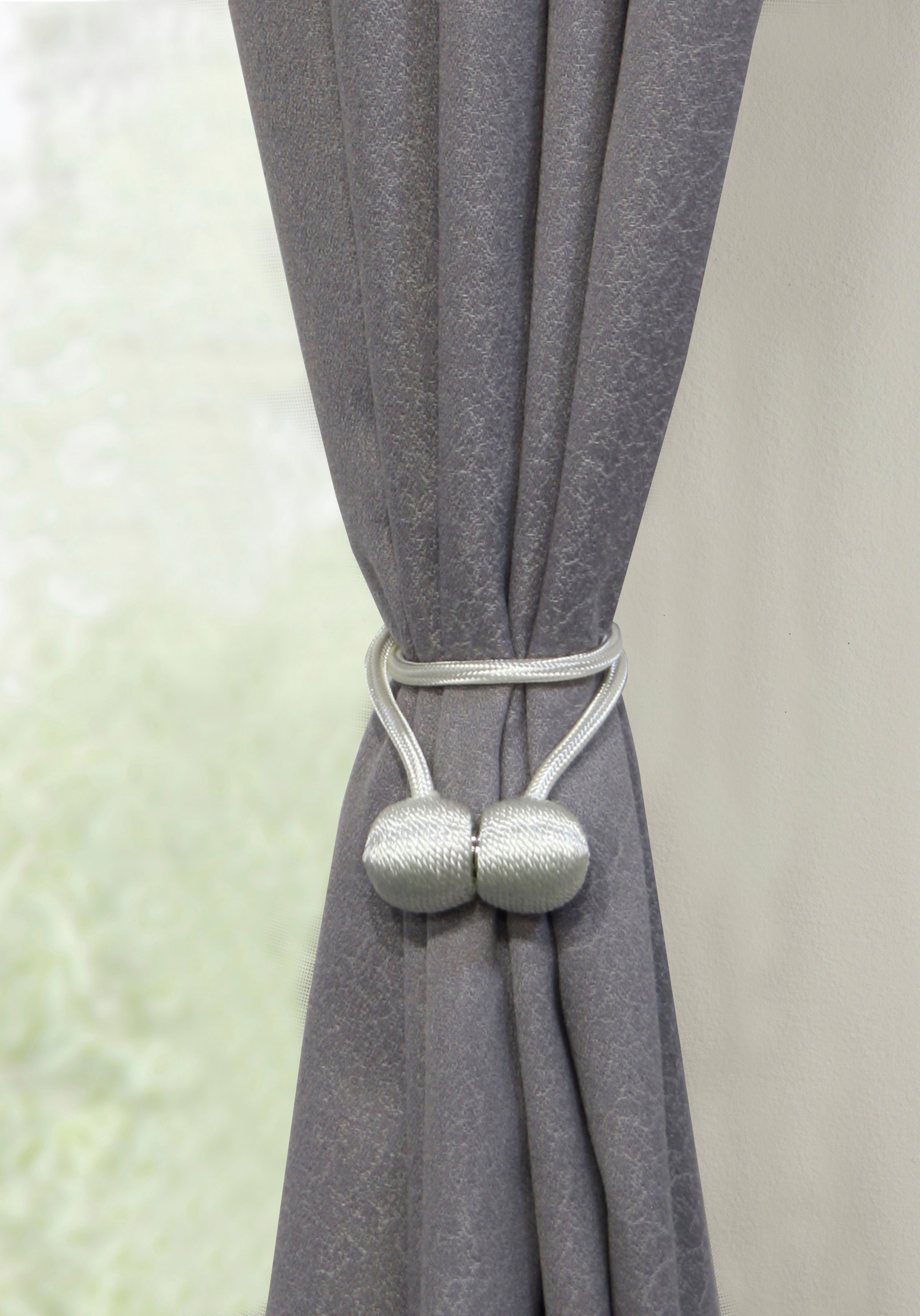 GARDINIA Embrasse Flex-S met magneet veelsoortige aanbrengmogelijkheden (2 stuks)