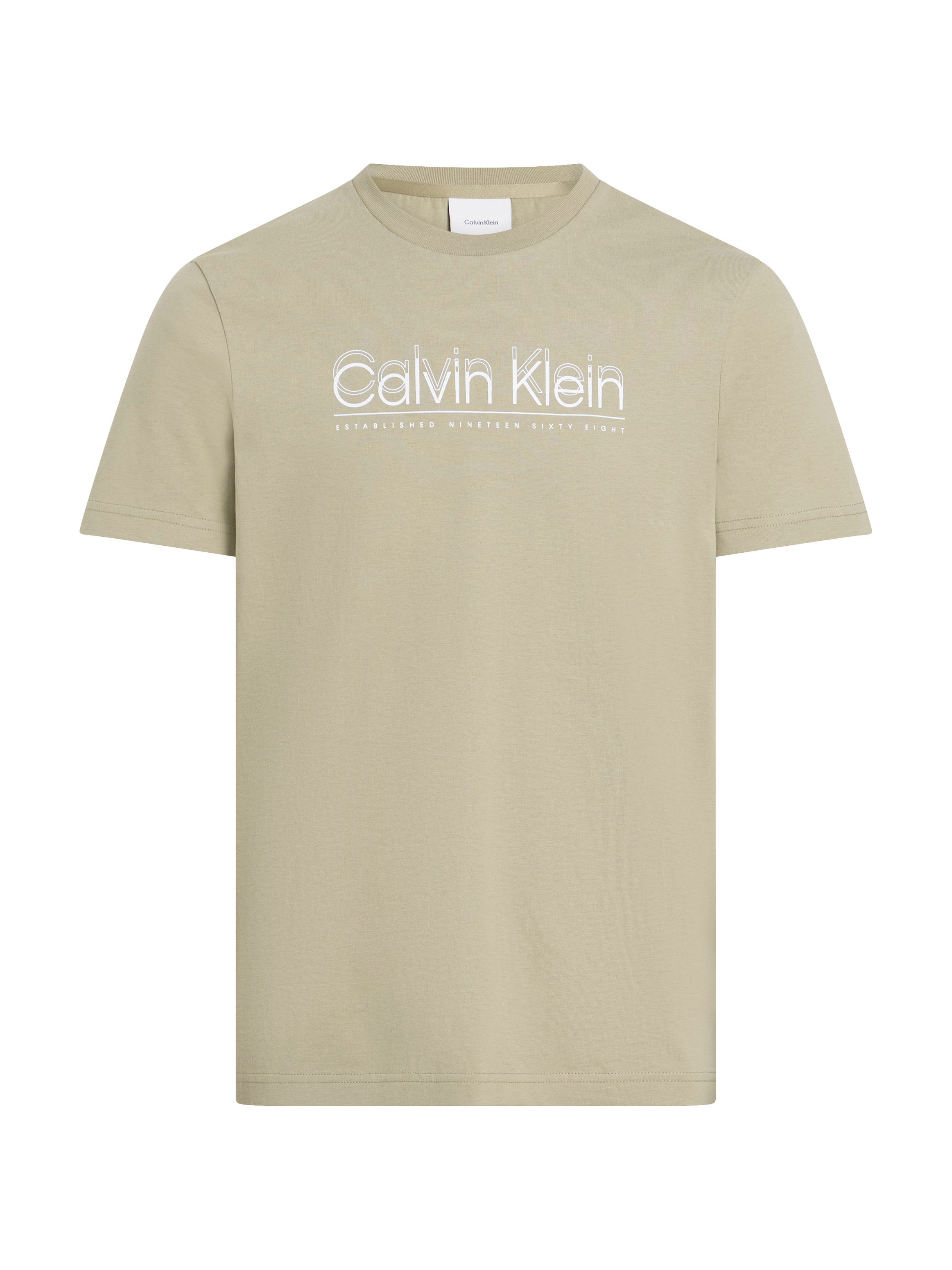 Calvin Klein T-shirt CP-DOUBLE LOGO T-SHIRT met groot logo-opschrift