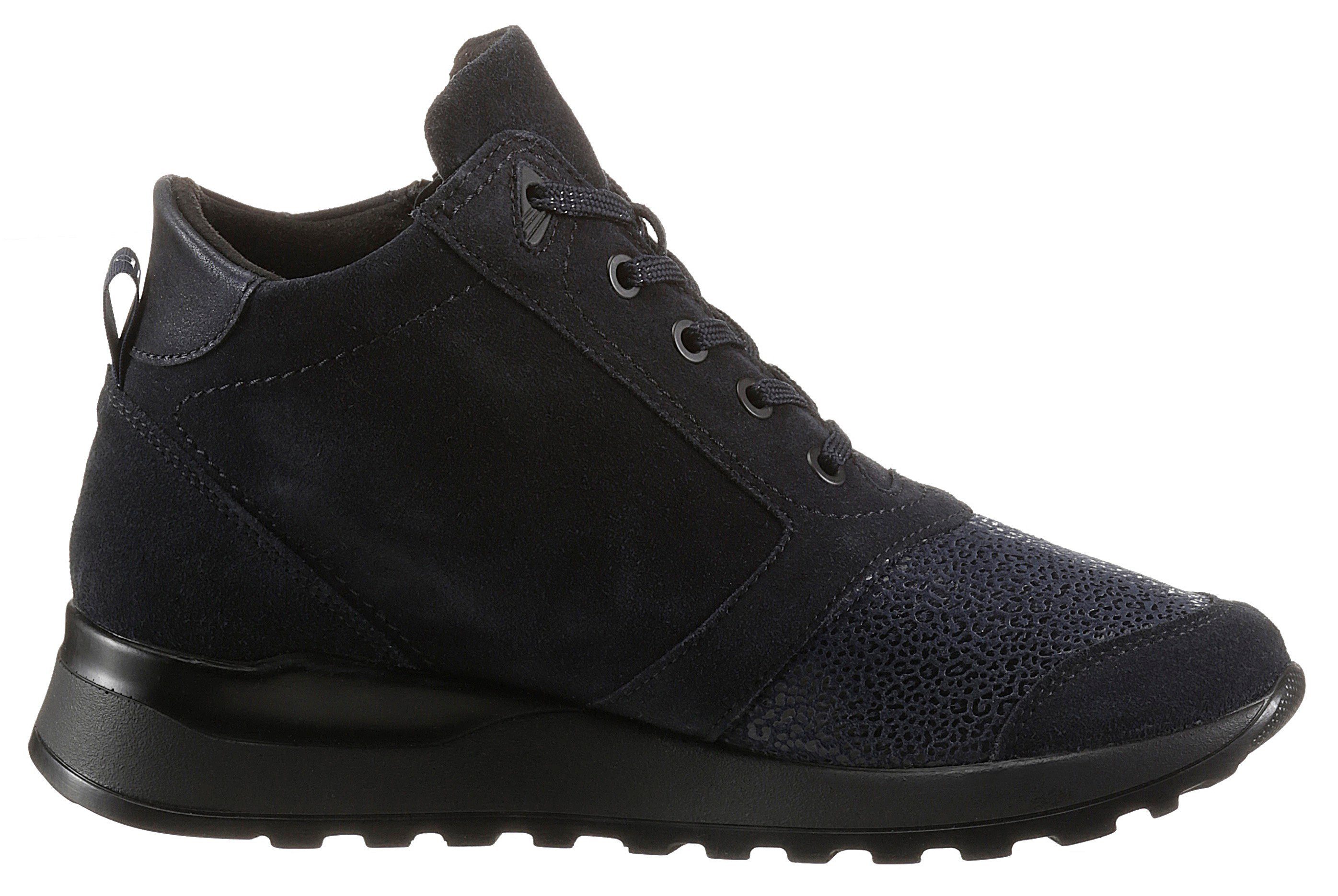 Waldläufer Hoge veterschoenen HIROKO SOFT , sleehakboots, comfortschoen, comfortabele schoen met orthotritt, g-breedte