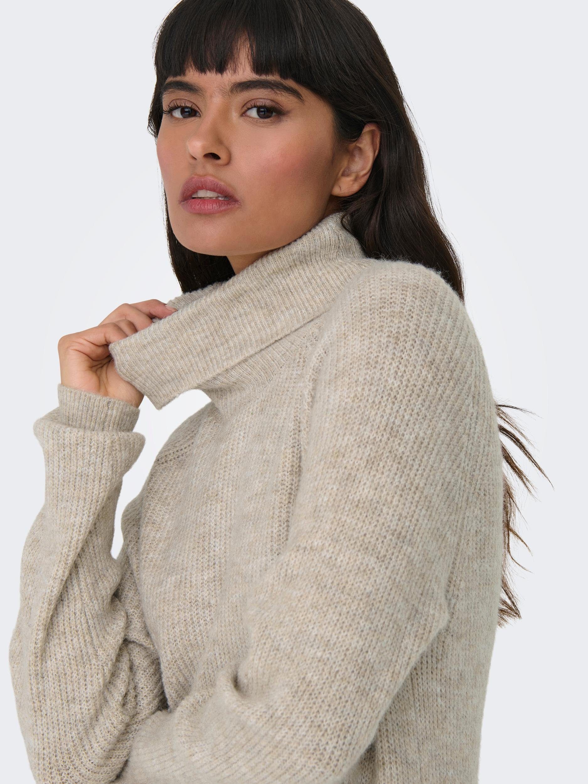 Only Gebreide jurk ONLSILLY LS ROLLNECK DRESS BF KNT