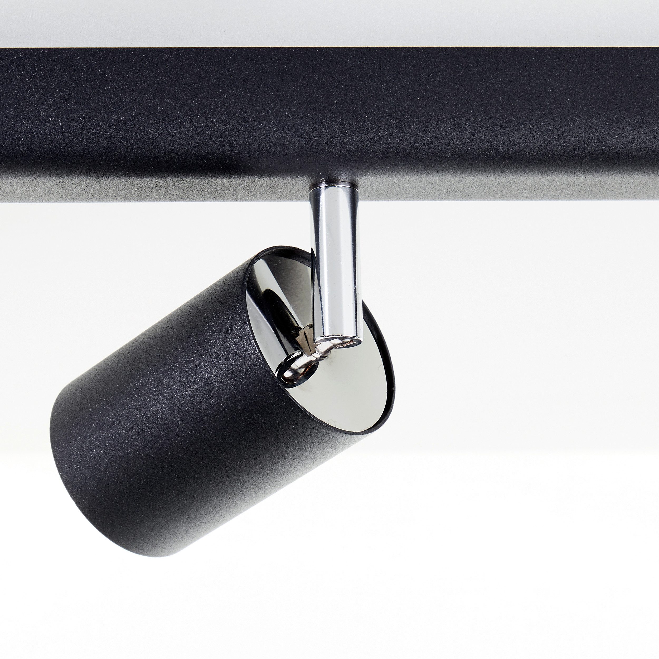 Brilliant Leuchten Plafondspot Different Spotbalk, 119 cm, 6x GU10, schwenkbaar, metaal, zwart (1 stuk)