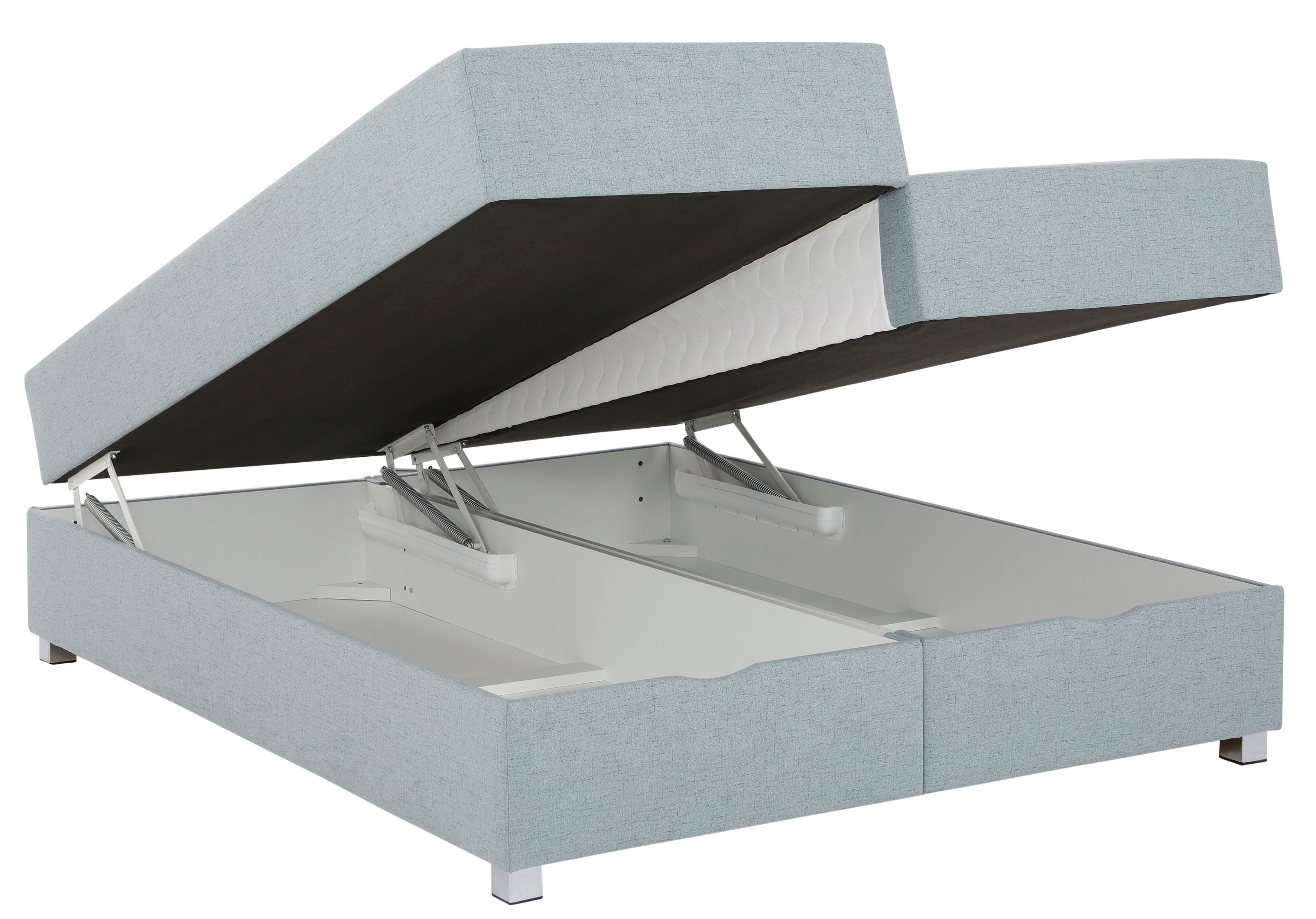 INOSIGN Boxspring Alexis zonder hoofdbord - ideaal voor ruimtes met schuine plafonds, in 4 breedten