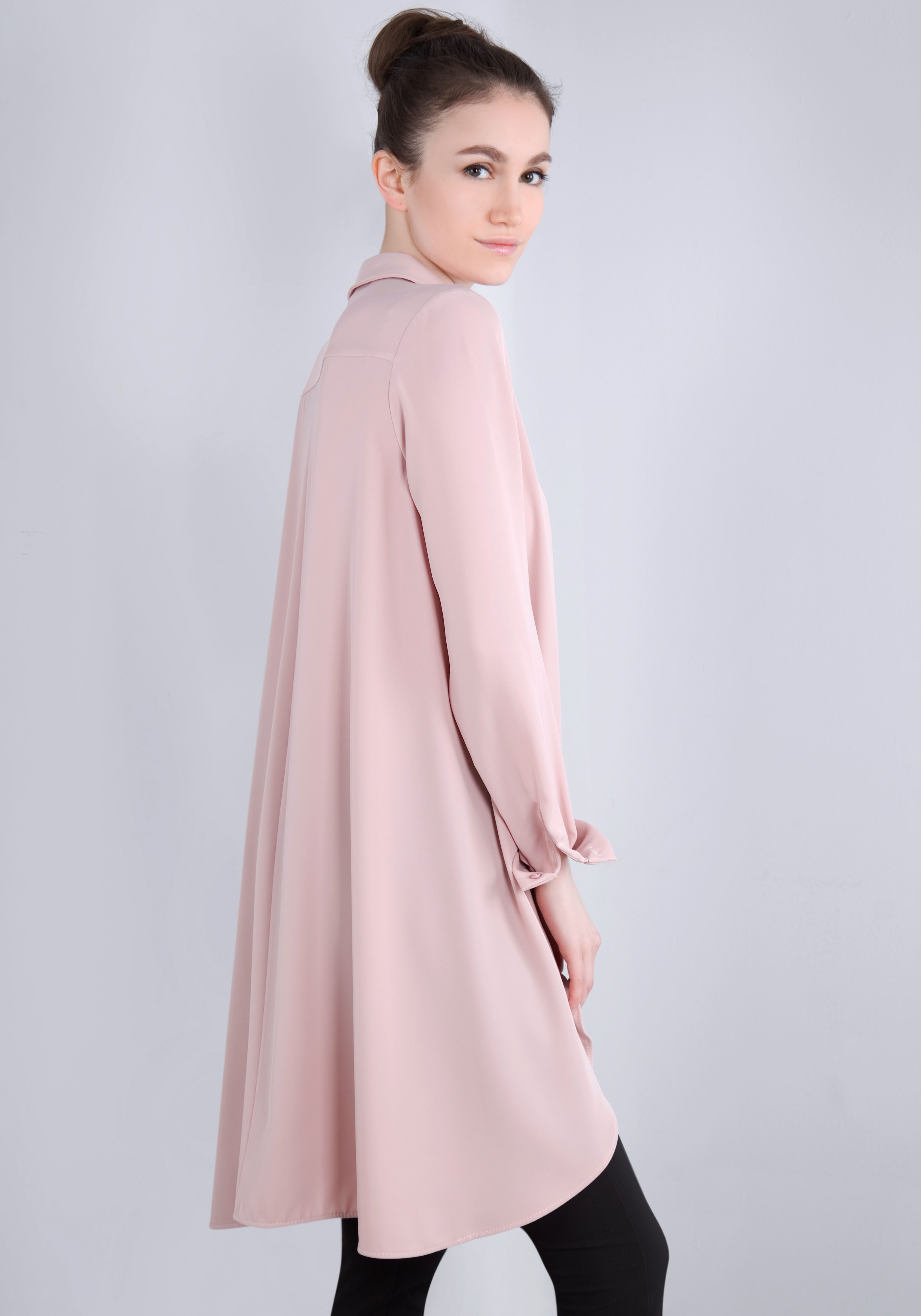 IMPERIAL Lange blouse in kreukvrije kwaliteit met stretch