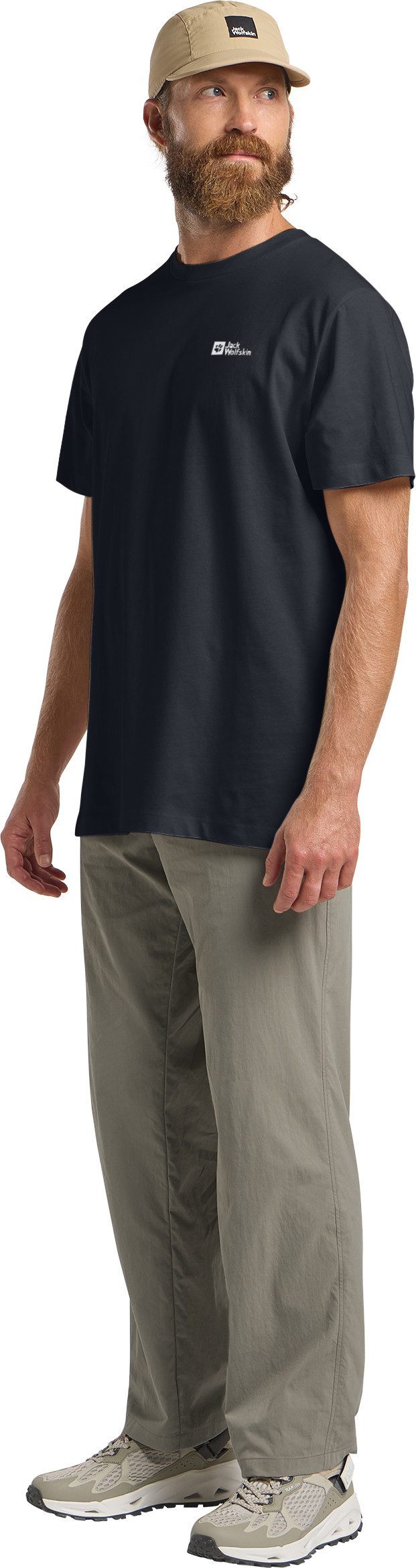 Jack Wolfskin T-shirt ESSENTIAL T M zacht, klassiek t-shirt van ademende bio-katoen
