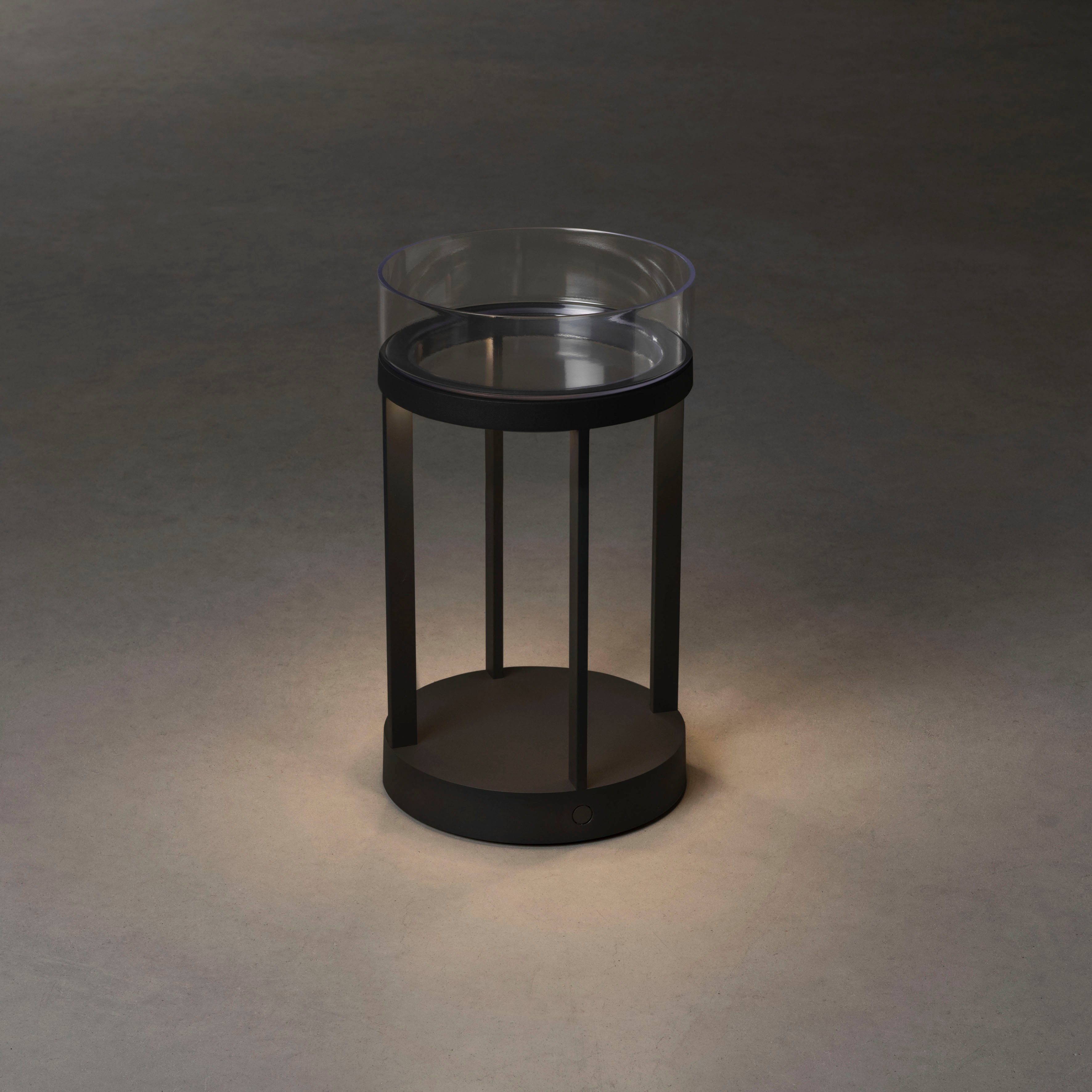KONSTSMIDE Led-lantaarn Chieti Chieti LED USB-lantaarn, dimbaar 2700/3000K glasdeksel (2 stuks)