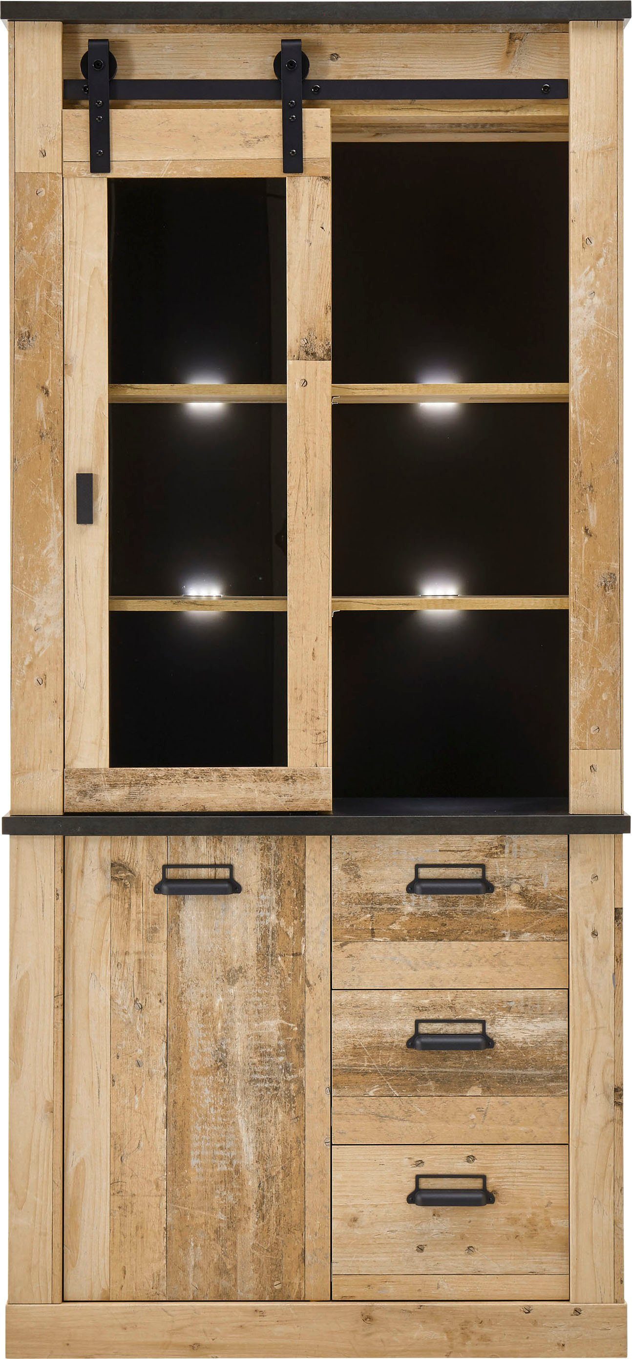 Home affaire Vitrinekast Sherwood Breedte ca. 93 cm