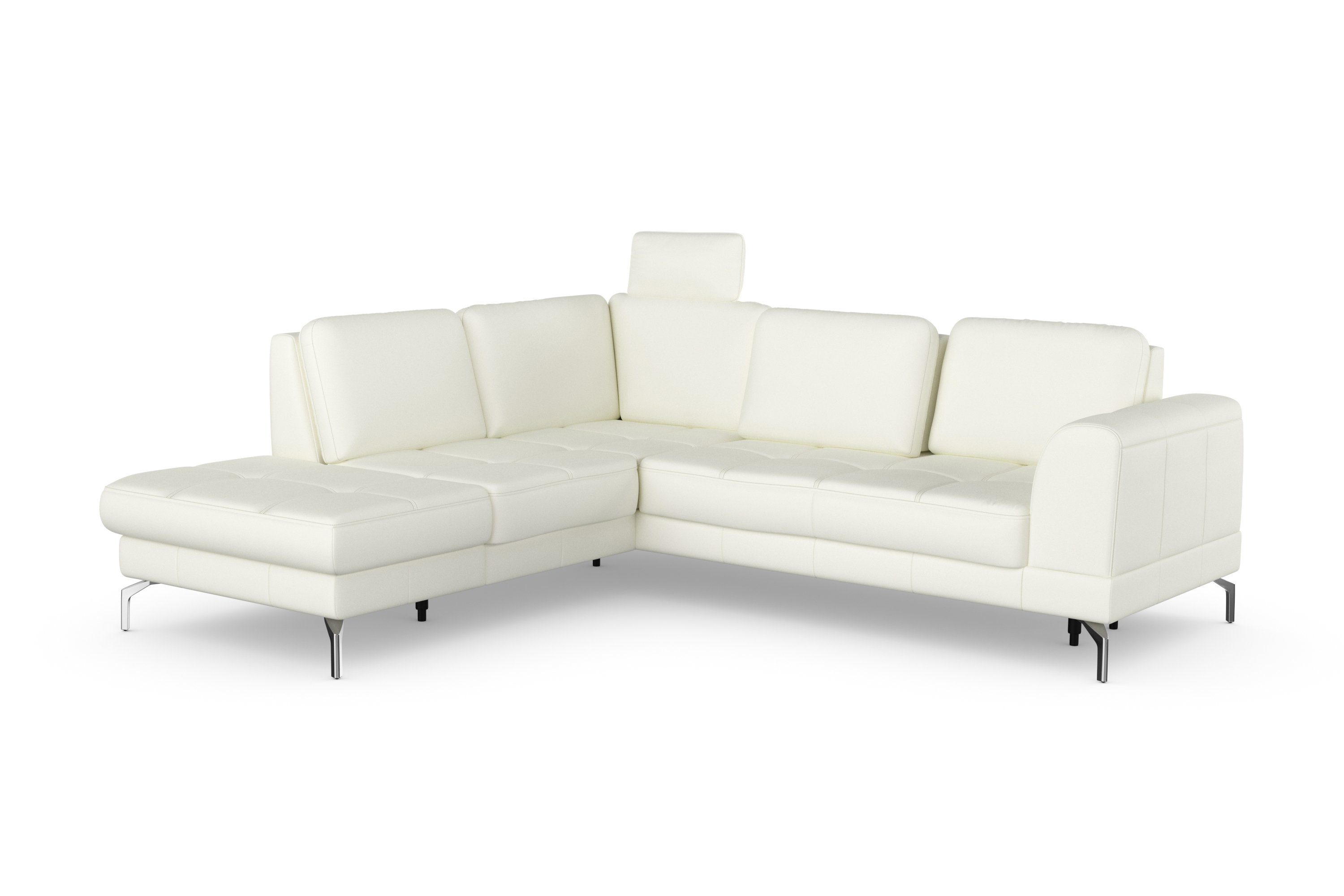 sit&more Hoekbank Bendigo L-vorm inclusief zitdiepteverstelling, bodemvrijheid 15 cm, in 2 pootkleuren