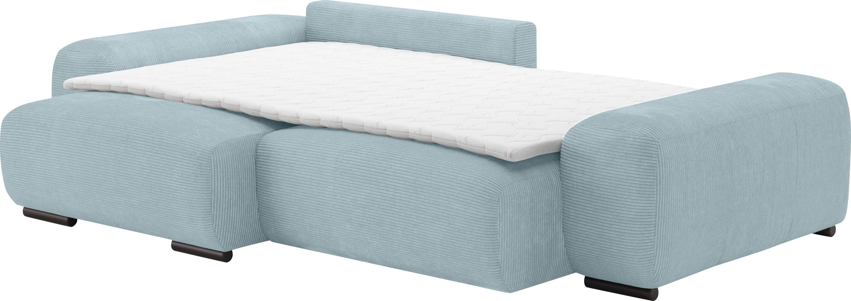Mr. Couch Hoekbank Sundance II Doorlopende slaper met EasyBett-slaapfunctie, bedlade