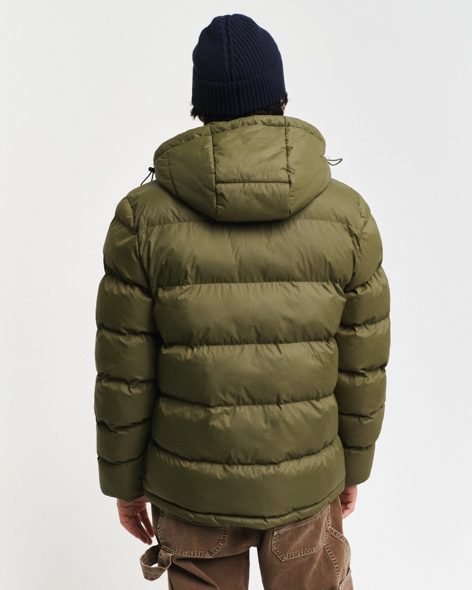 Gant Gewatteerde jas ACTIVE CLOUD JACKET Met windbeschermende boorden siliconen merkembleem
