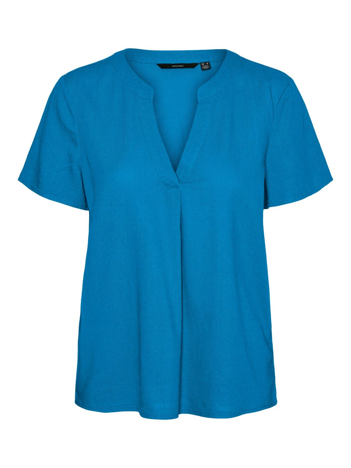 Vero Moda Shirt VMMYMILO SS V-NECK TOP WVN GA dames t-shirts maat M (38) blauw