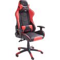 mca furniture gamestoel mc racing gaming stoel mc racing gaming stoel (set, 1 stuk) rood