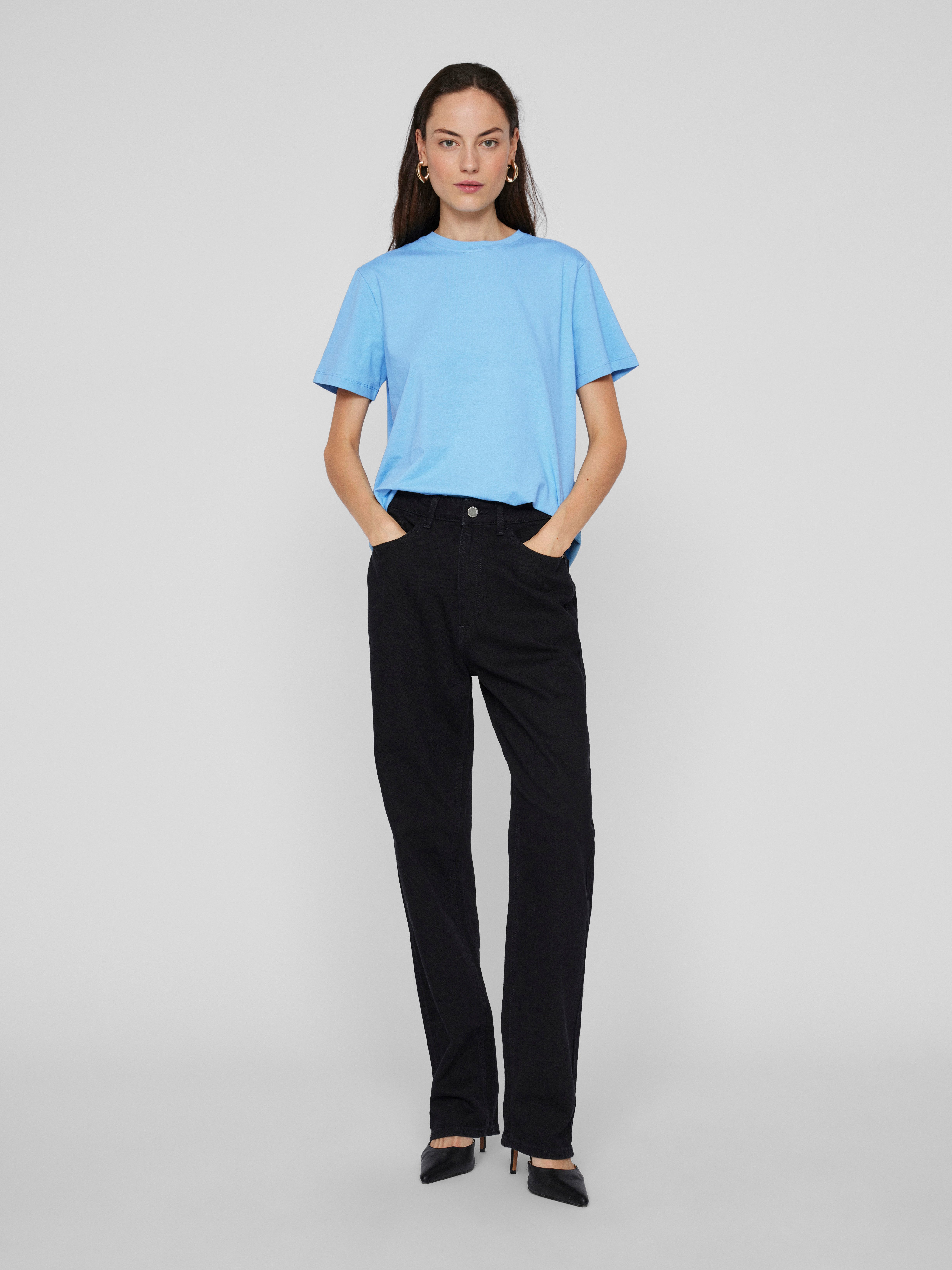 Vila Shirt met korte mouwen VINORA S S T-SHIRT NOOS