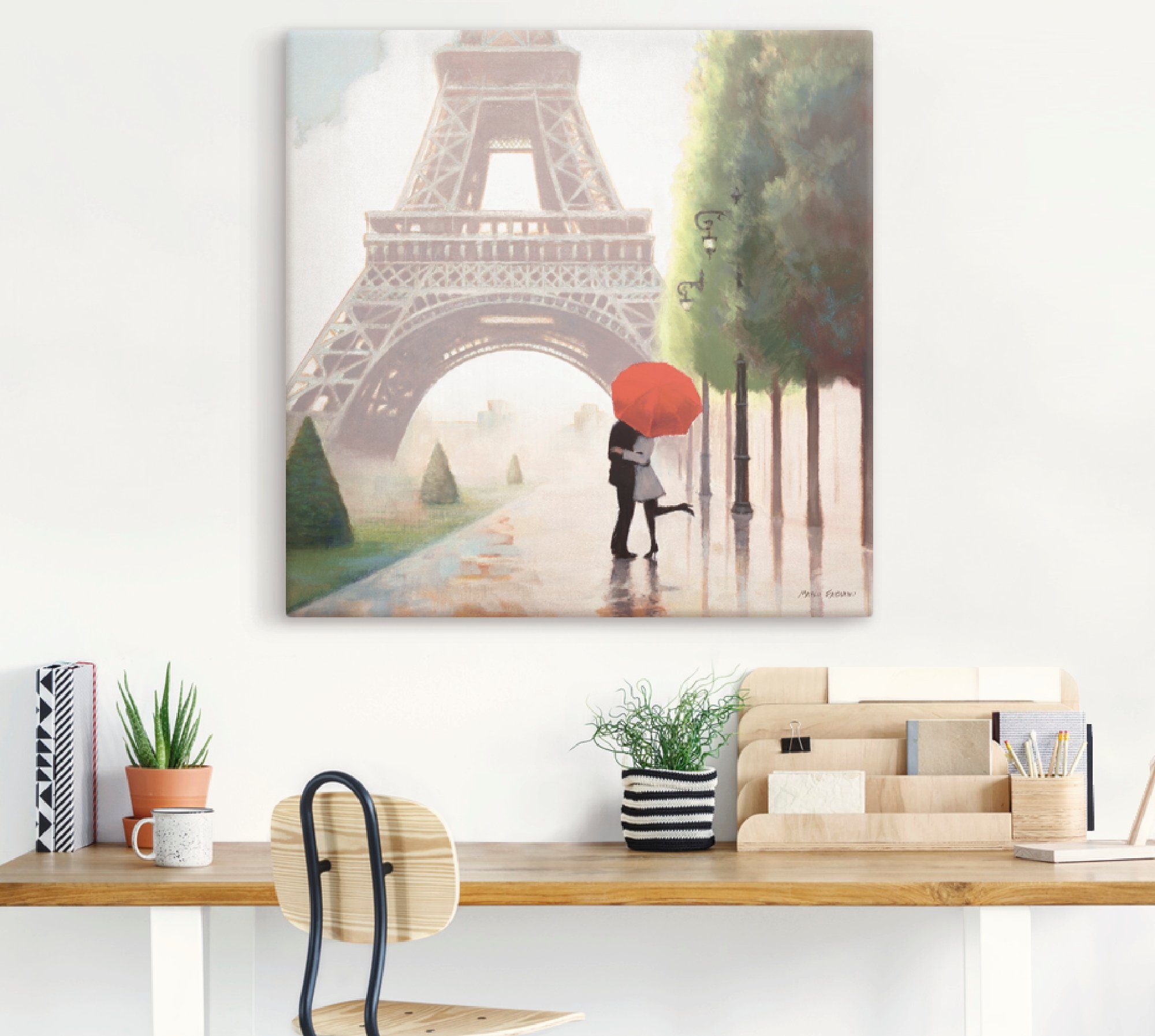 Artland Artprint Parijs Romance II als artprint op linnen, poster, muursticker in verschillende maten