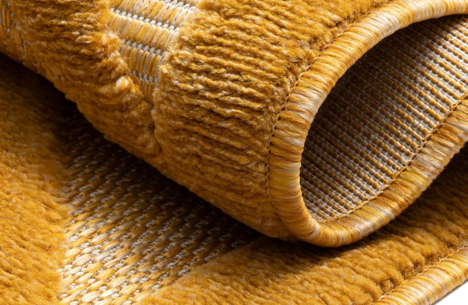 Myflair Möbel & Accessoires Vloerkleed Amara, MAGAZIJNOPRUIMING! Uni-kleuren, hoog-laag effect, geschikt voor buiten, balkon, terras