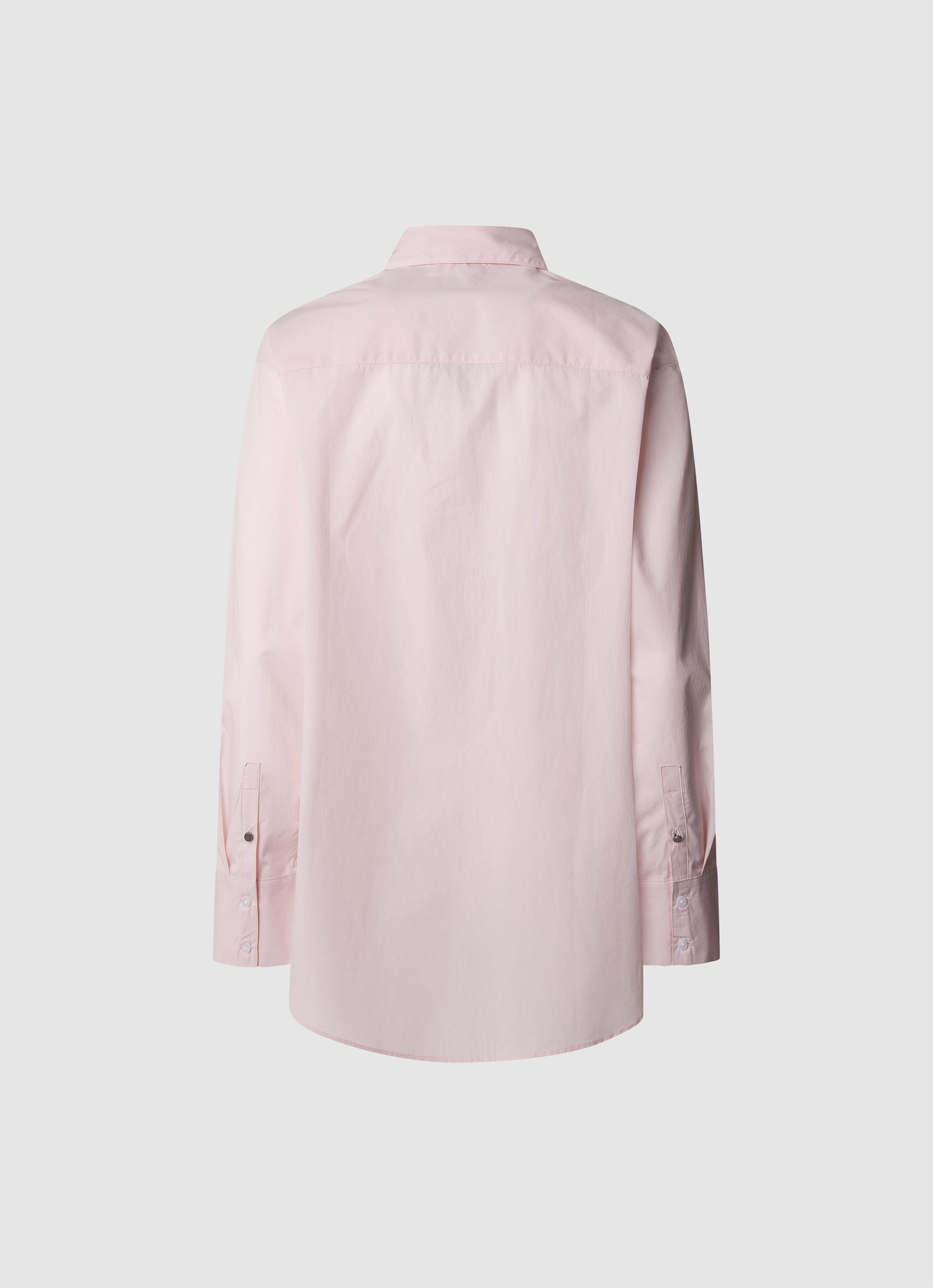 Pepe Jeans Overhemdblouse met ton-in-ton logo-borduursel op de borst