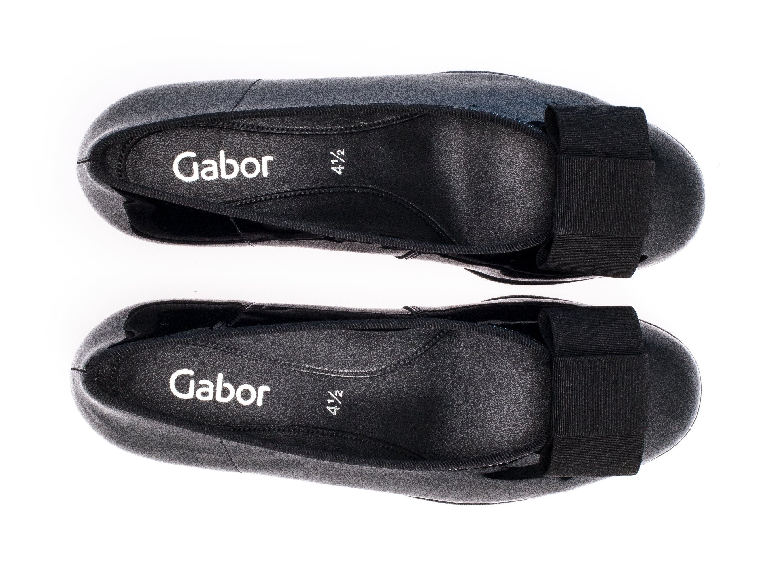 Gabor Ballerina's Flats, kitten heel, feestelijke schoenen met decoratieve strik