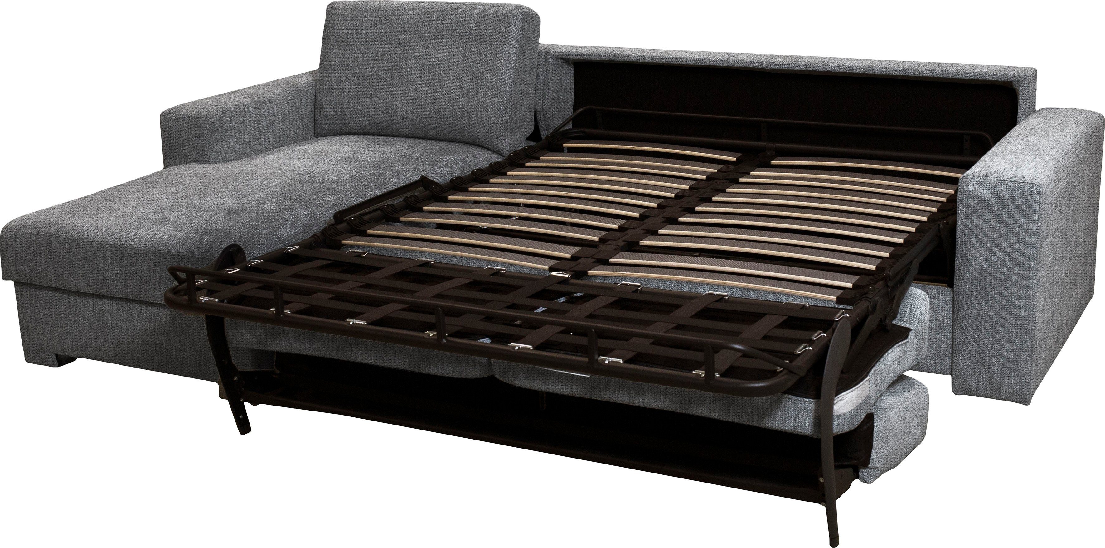 Home affaire Hoekbank Roma "L" slaapfunctie, met ondervering Matras hoogte 14 cm, ligmaat ca 163x198 cm, L-vorm