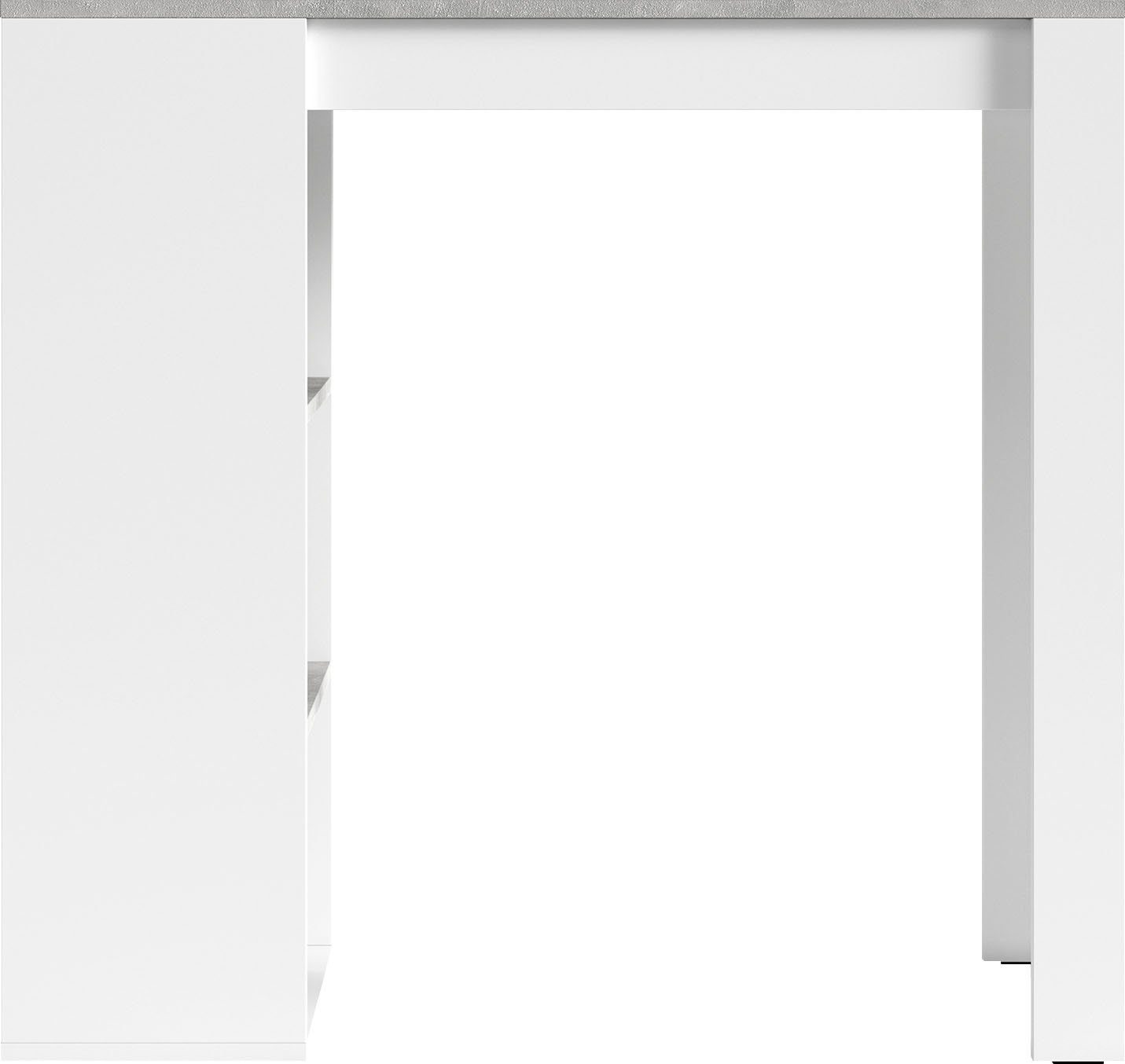 Homexperts Bartafel Momo Breedte 110 cm met planken
