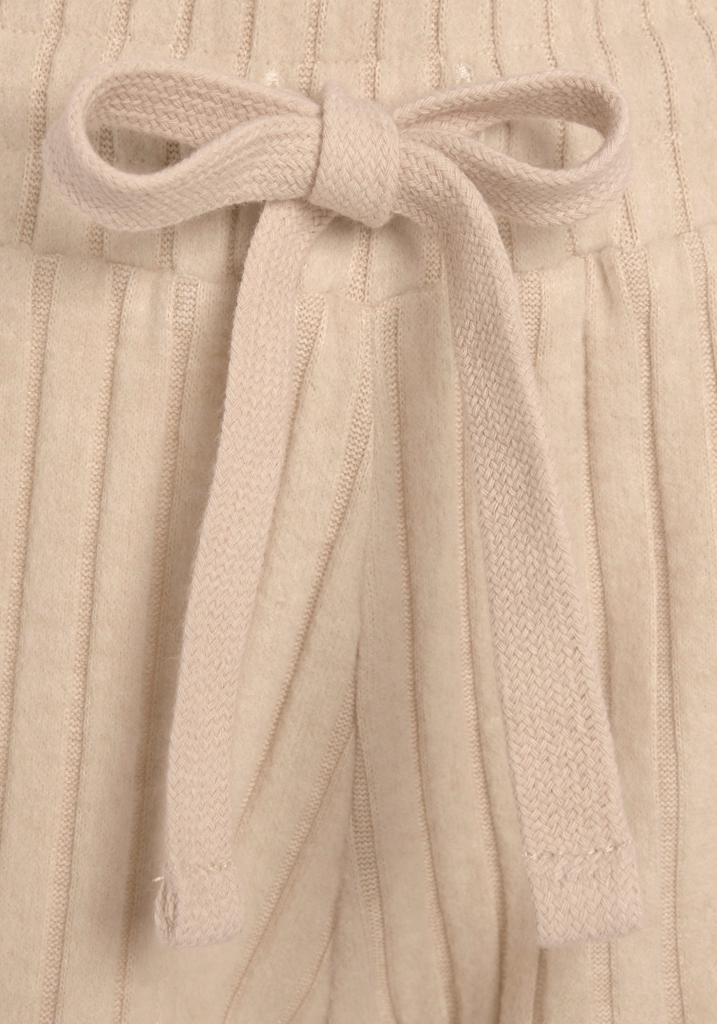 Lascana Short - Lounge shorts gemêleerd Lounge-/brei shorts gemêleerd met bindkoord, loungewear