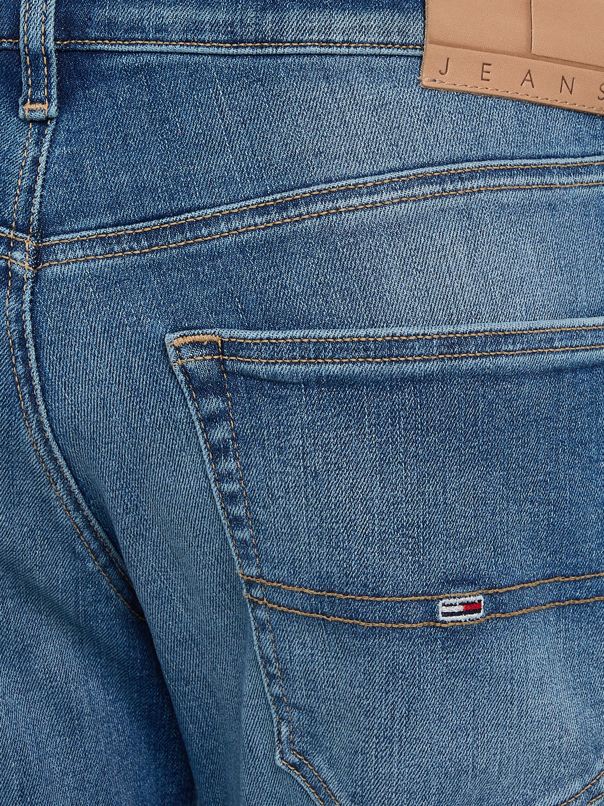 TOMMY JEANS Slim fit jeans SCANTON SLIM met gestempeld logo