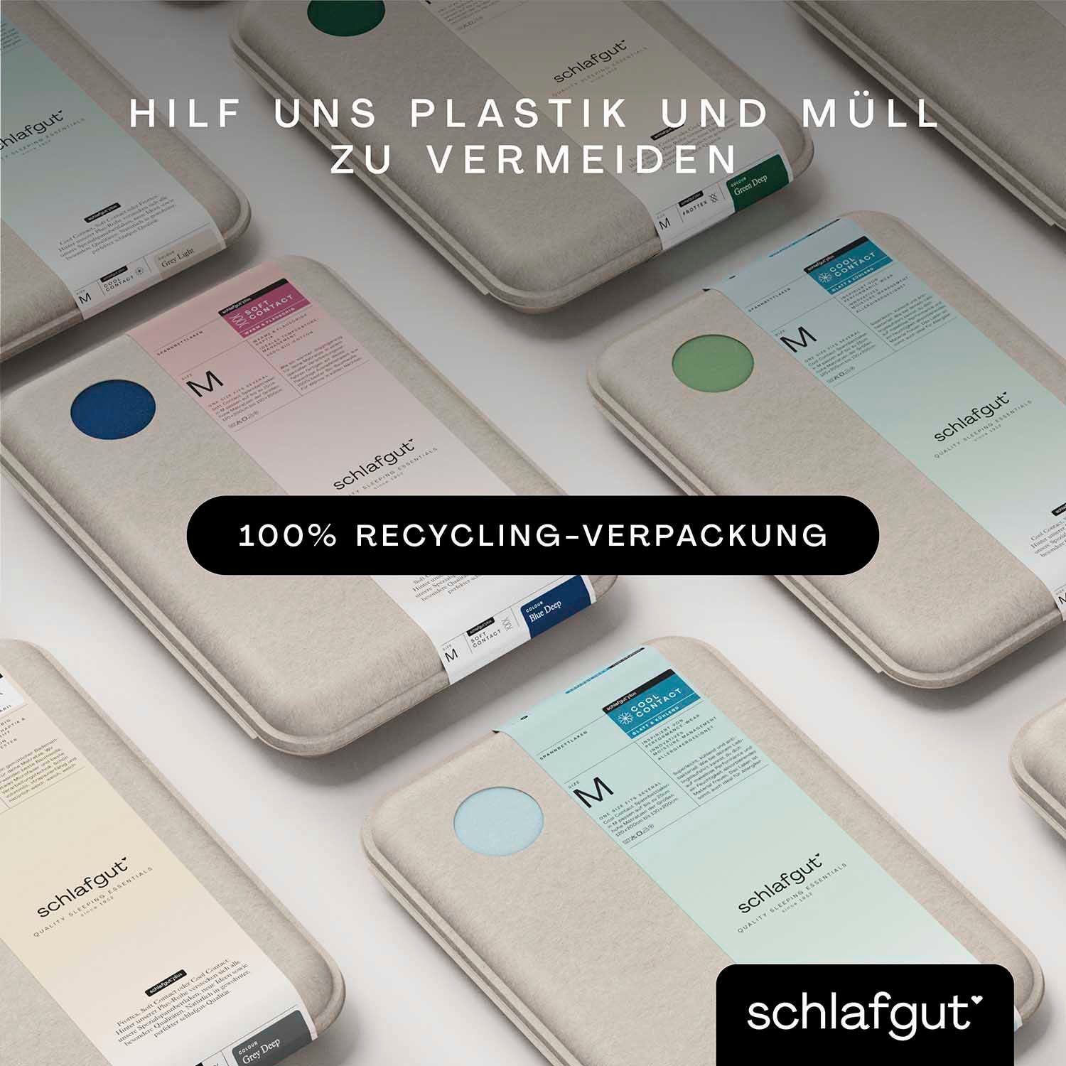 Schlafgut Hoeslaken Soft Contact 100% bio katoen (1 stuk)