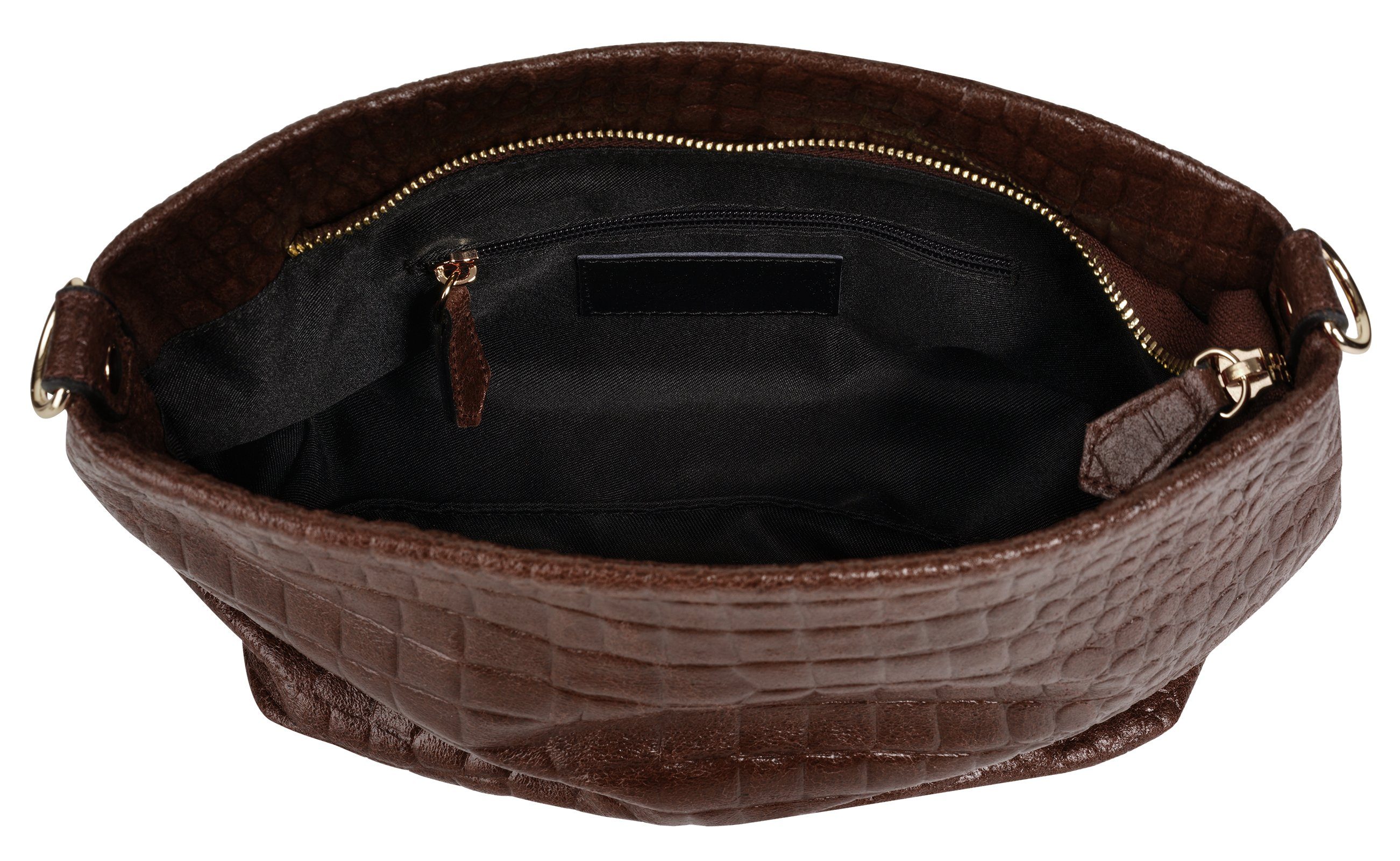Samantha Look Schoudertas echt leer, made in italy