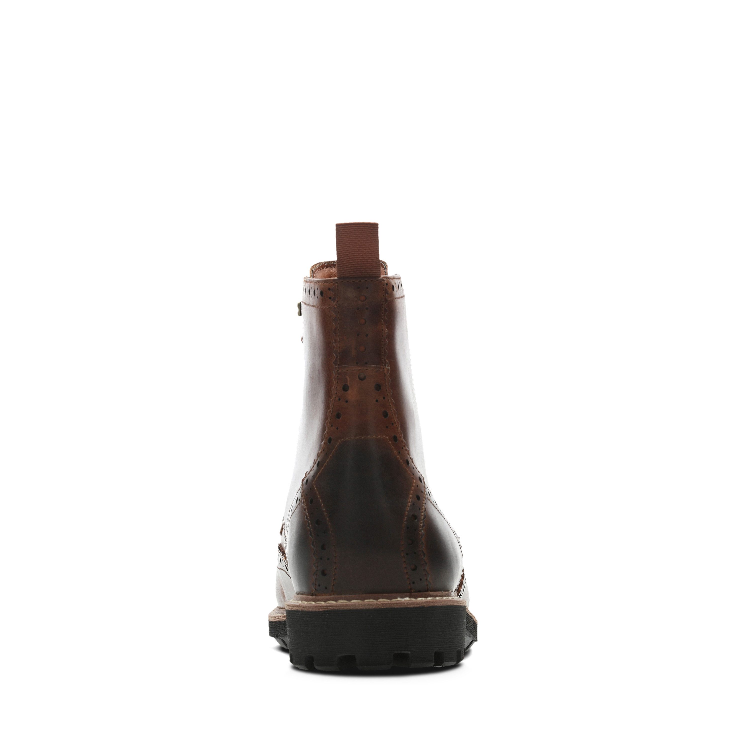 Clarks Veterlaarzen Batcombe Lord Budapester, brogue, zakelijke laarzen met lyrale perforatie