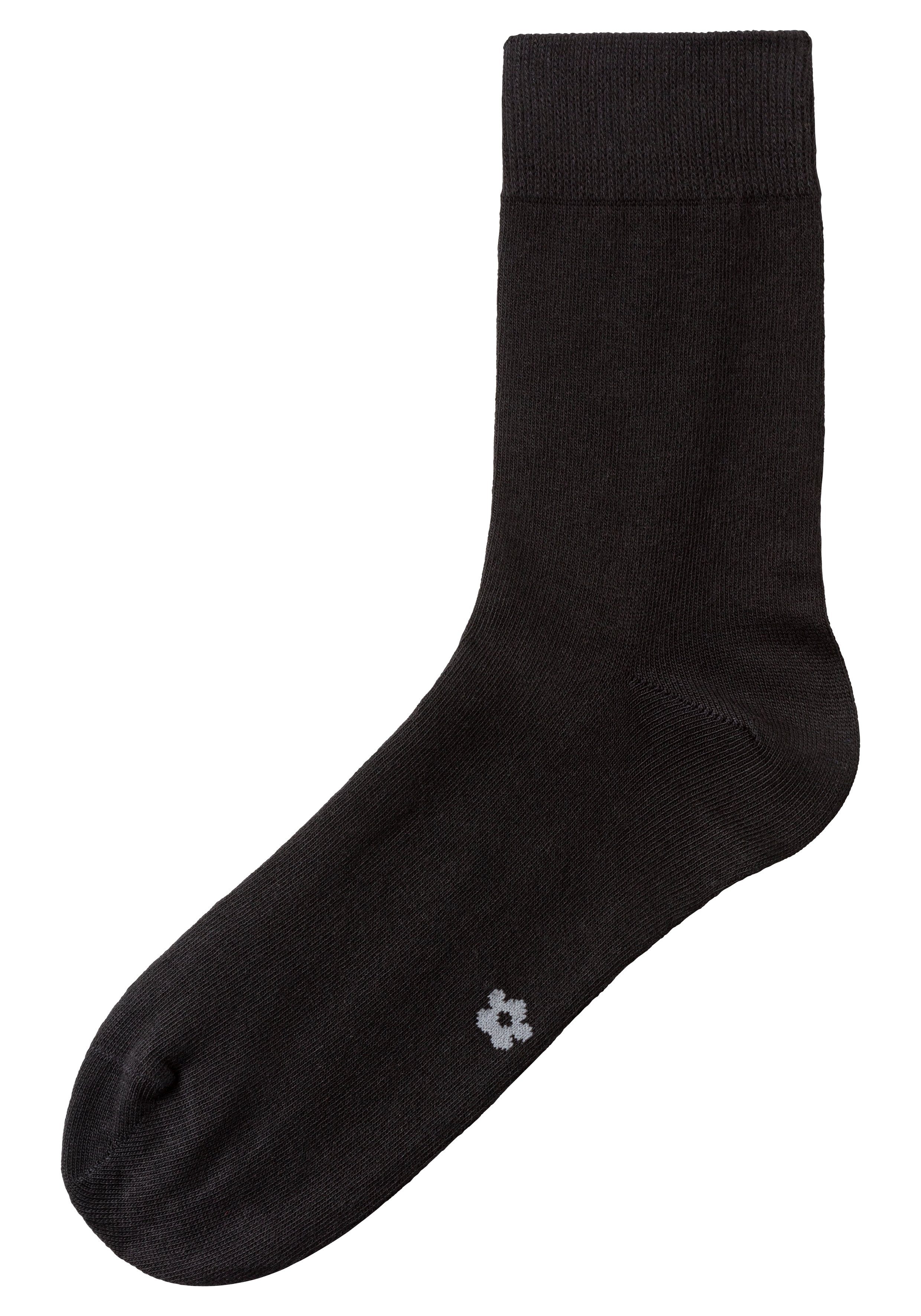 H.I.S Basic sokken met ingebreide symbolen (set, 10 paar)