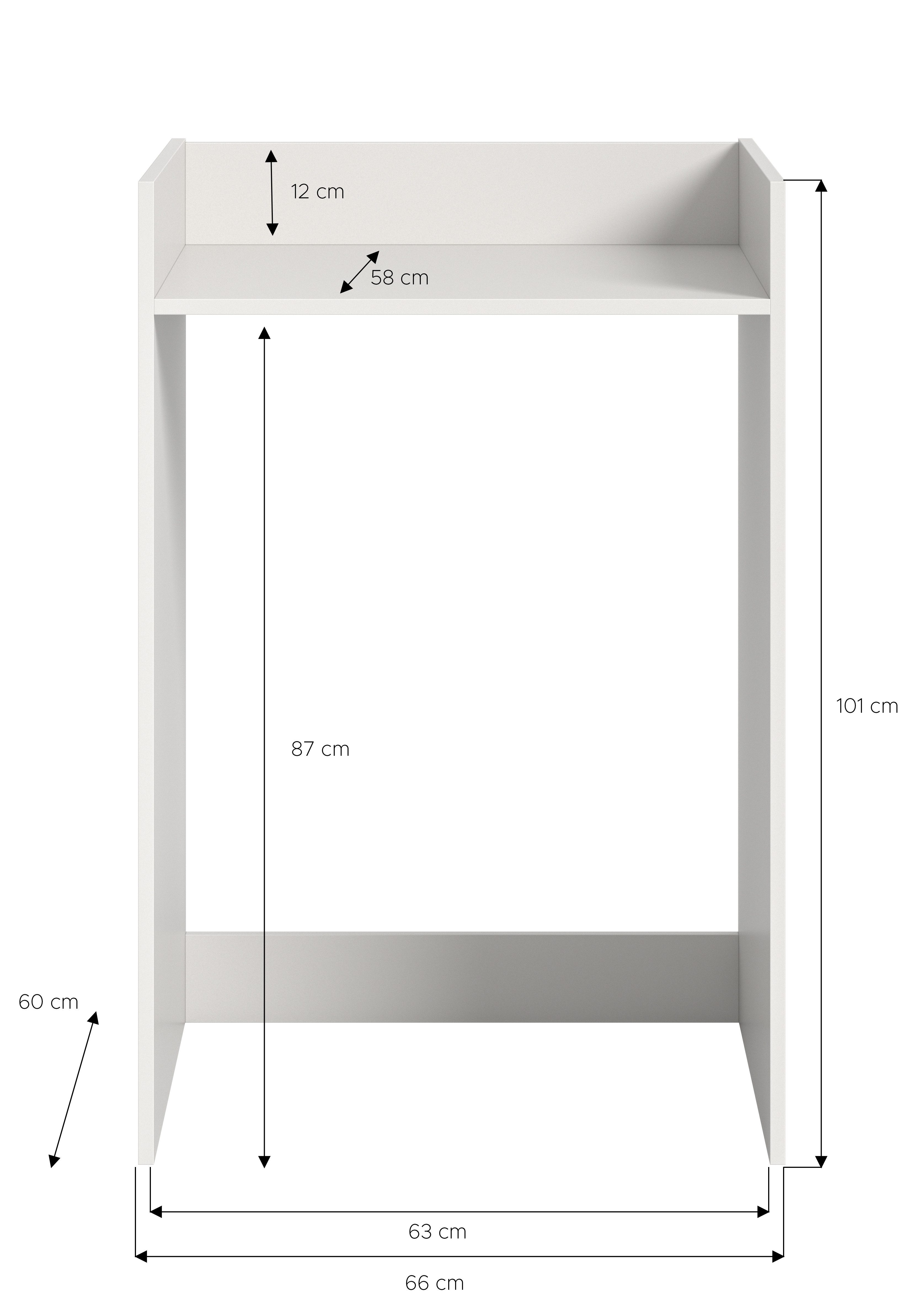 welltime Kast voor wasmachine Falas, breedte 66 cm, voor wasmachine & droger, met opbergruimte