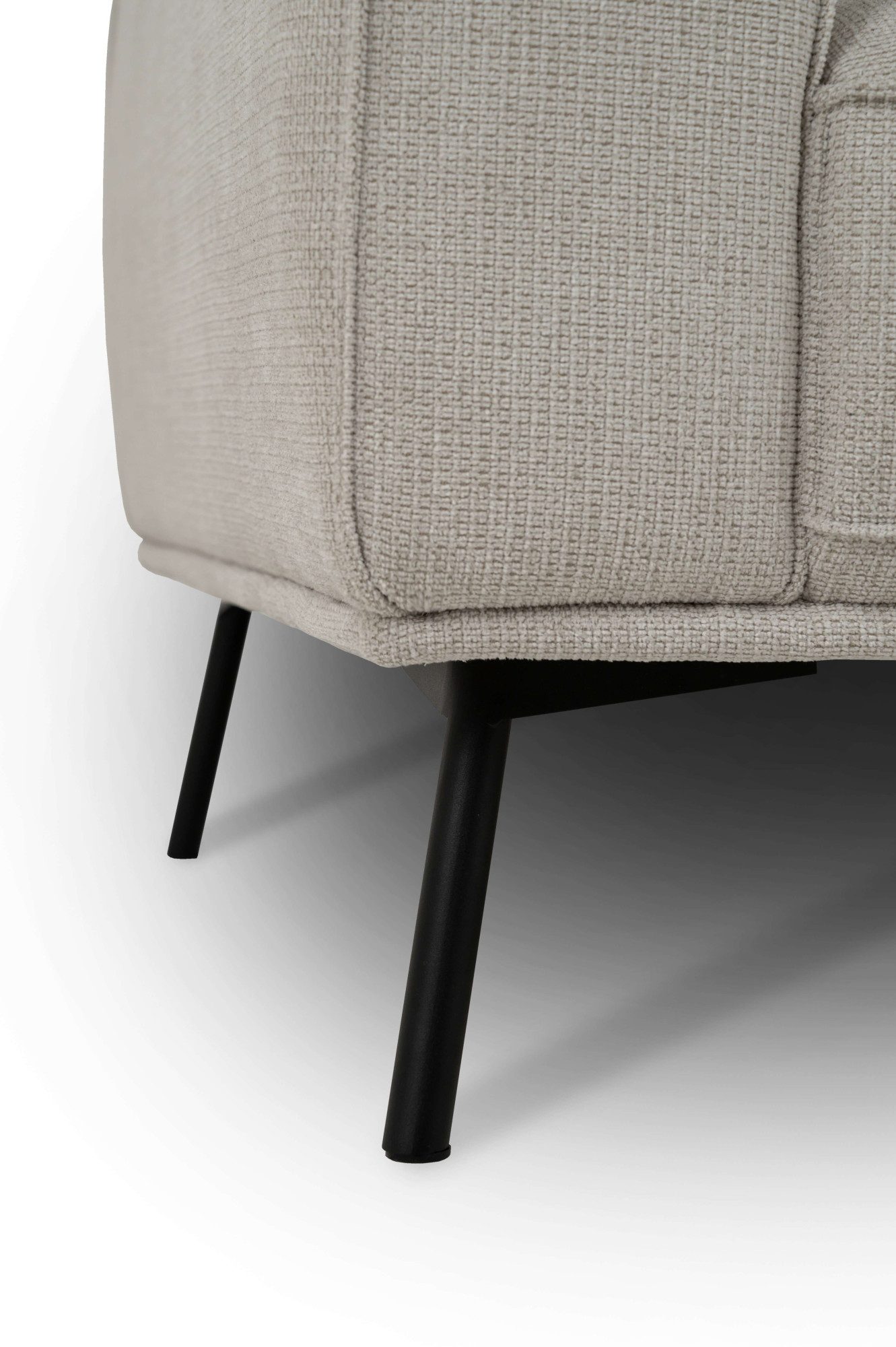 andas Hoekbank Vosby Breedte 260 cm, chenille, met decoratieve kedernaad
