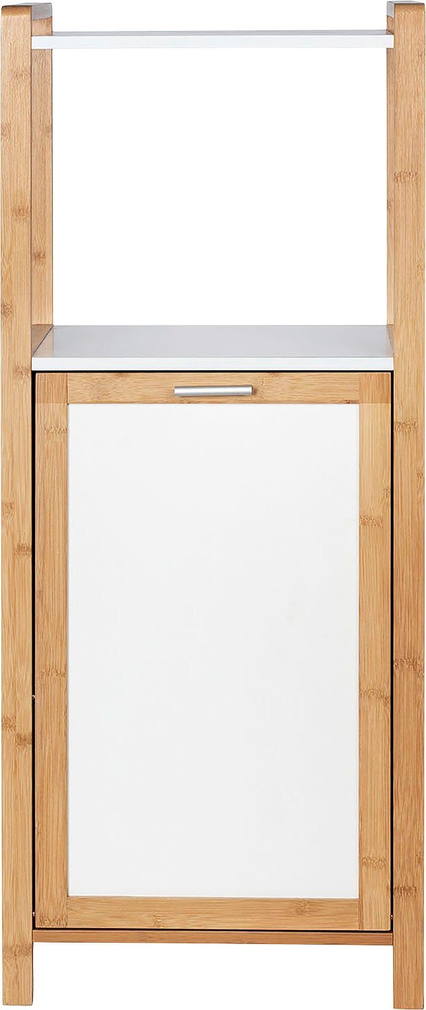 WENKO Stellingkast Finja 2 legplanken & geïntegreerde wasmand